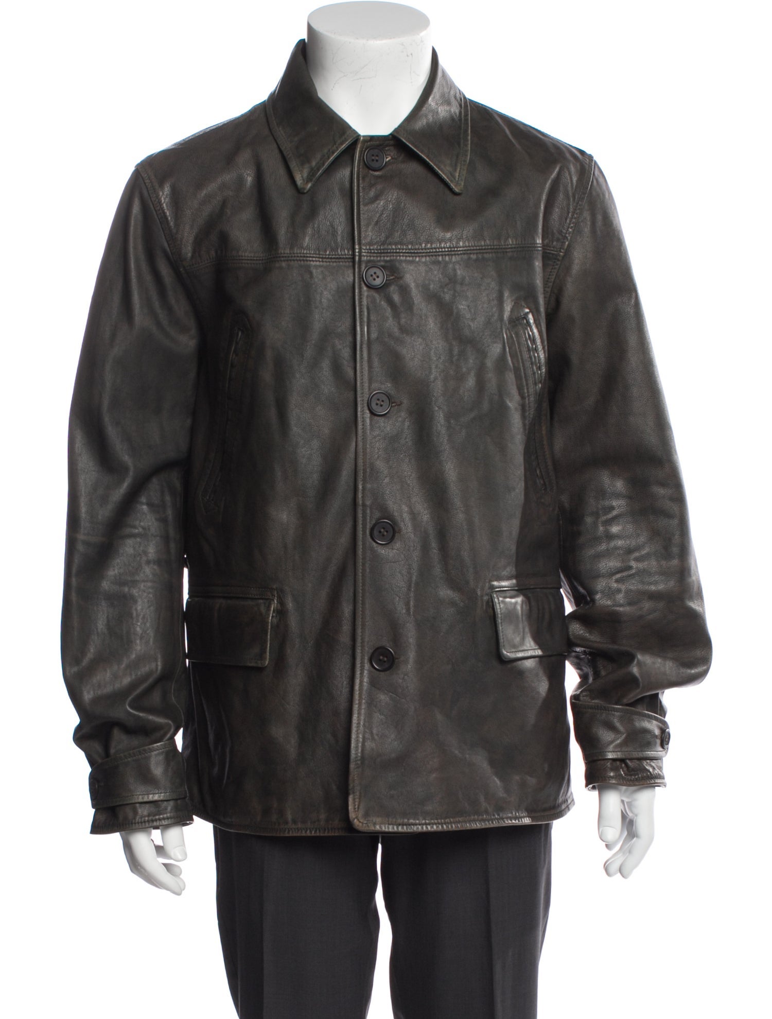 RRL & Co. Leather Utility Jacket