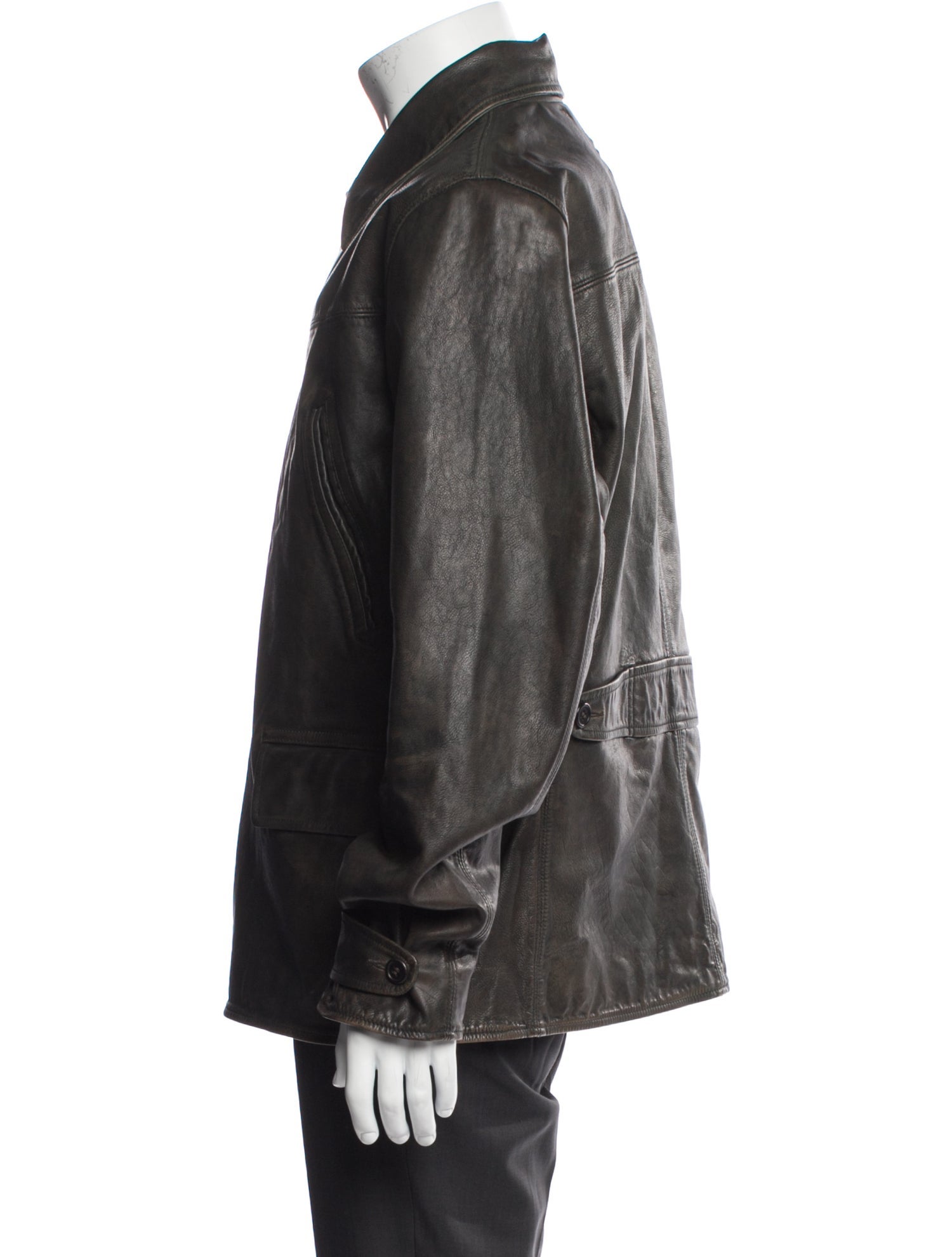 RRL & Co. Leather Utility Jacket