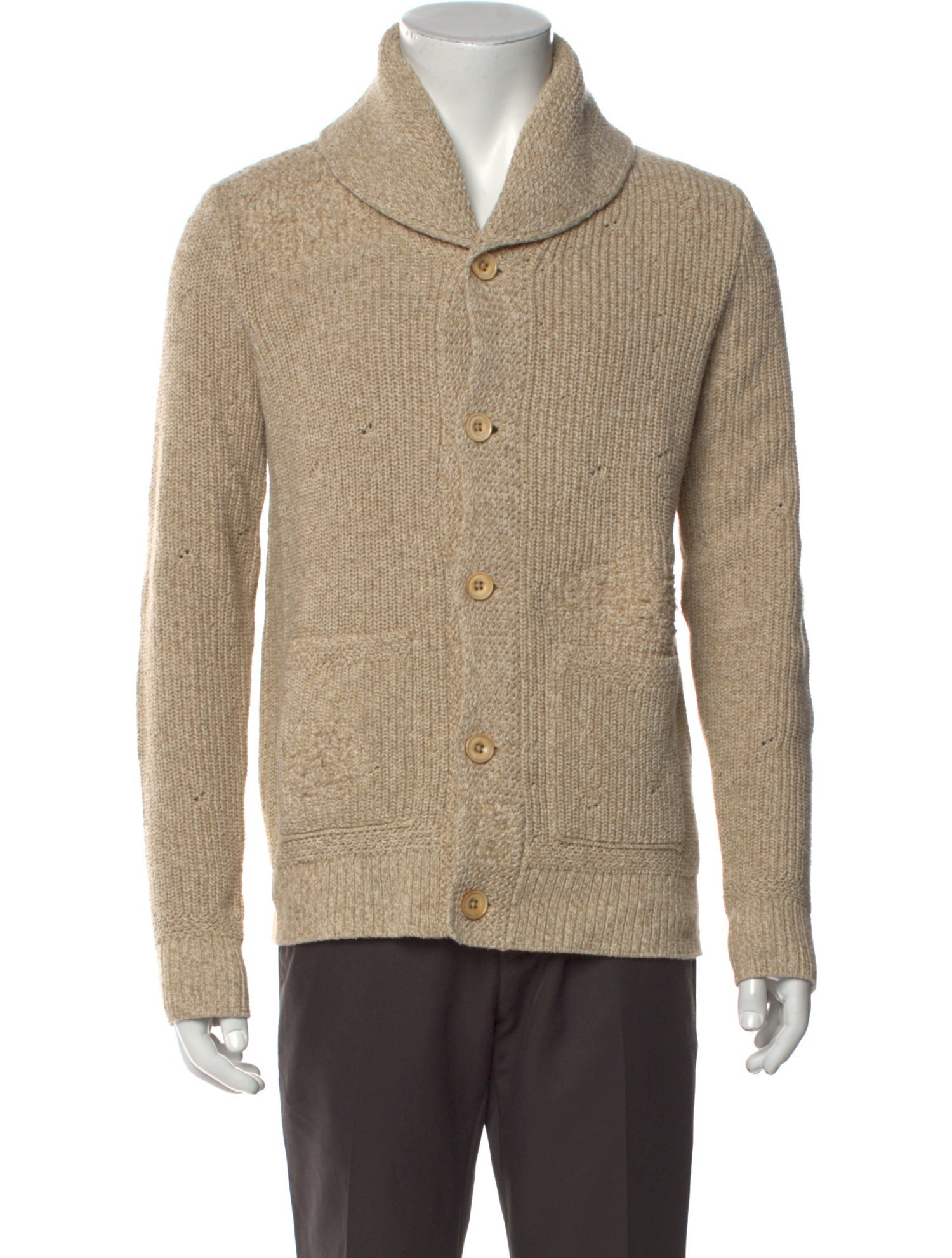 RRL & Co. Collar Long Sleeve Cardigan