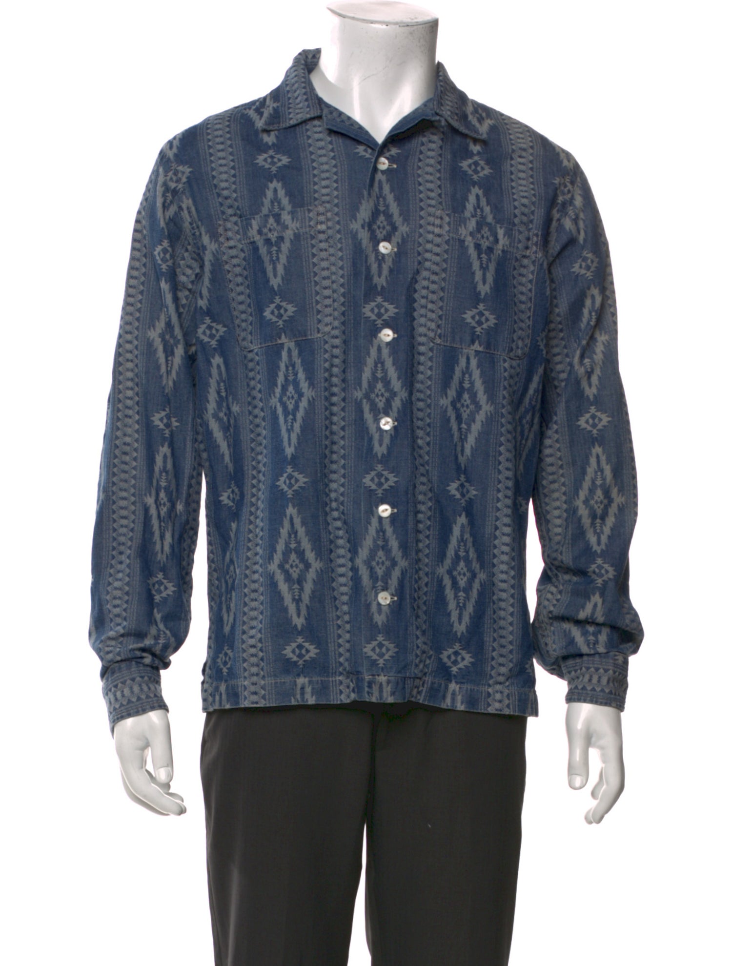 RRL & Co. Printed Long Sleeve Shirt