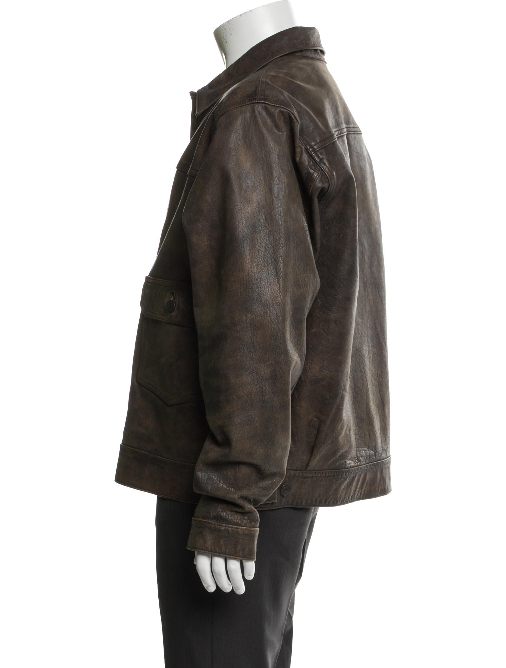 RRL & Co. Leather Utility Jacket