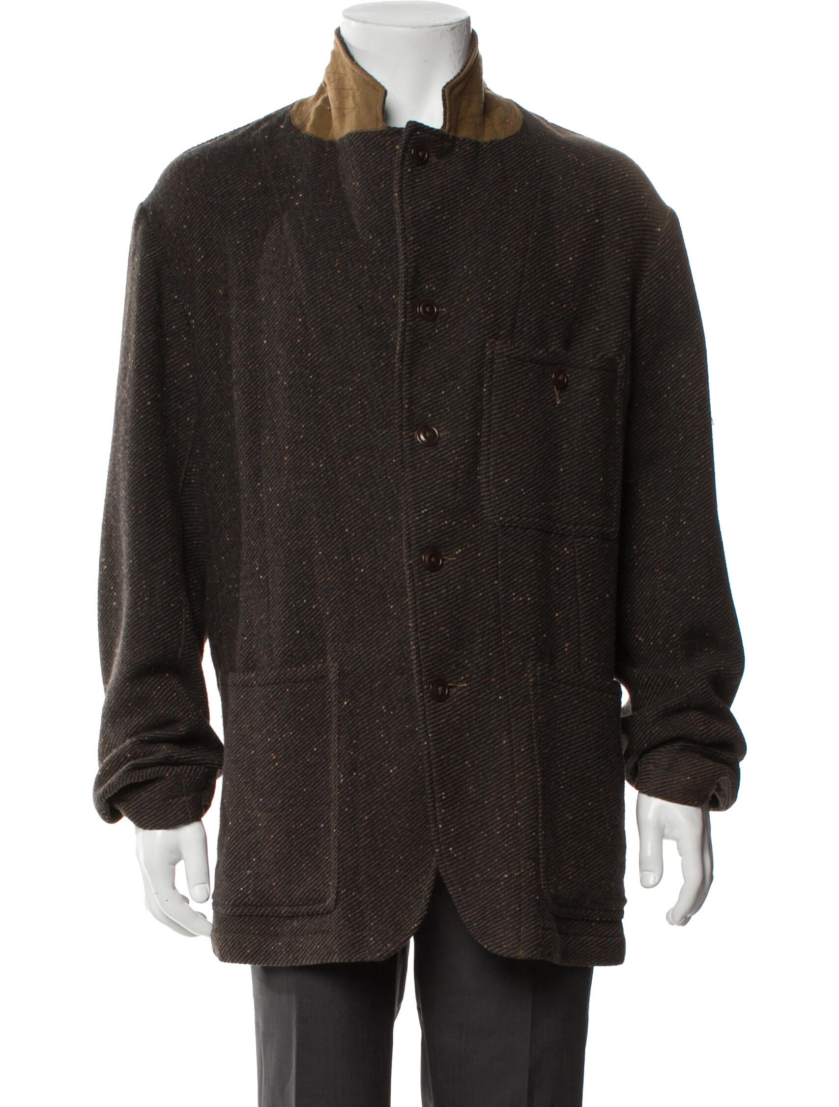 RRL & Co. Colorblock Pattern Utility Jacket