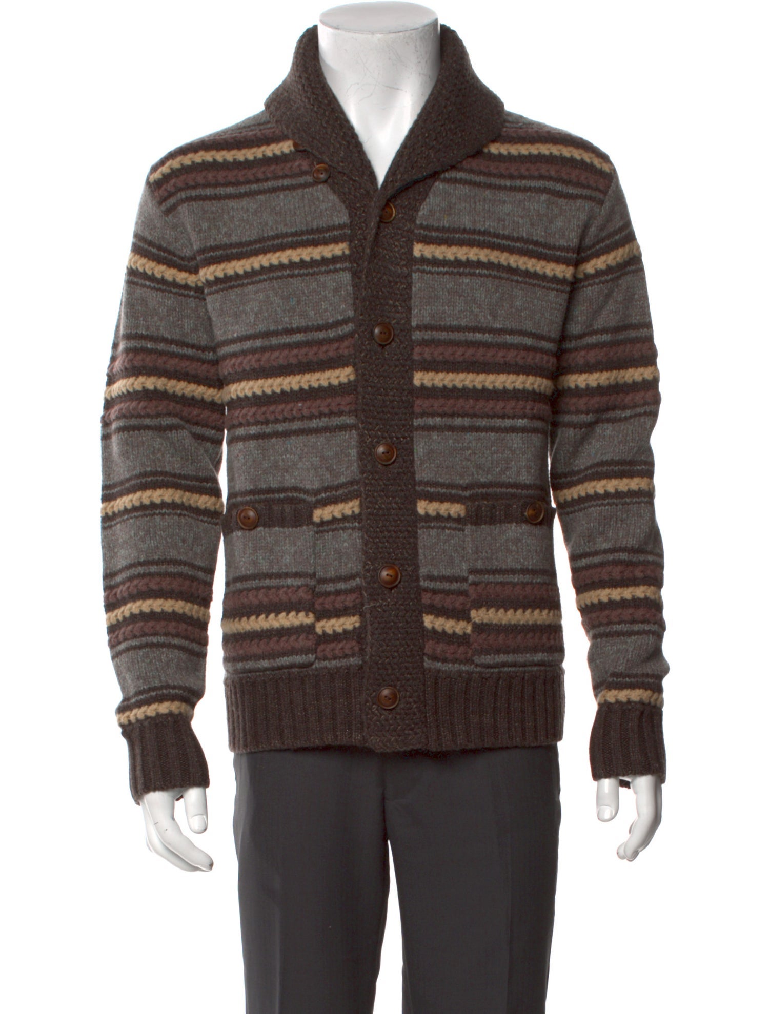 RRL & Co. Wool Striped Cardigan w/ Tags