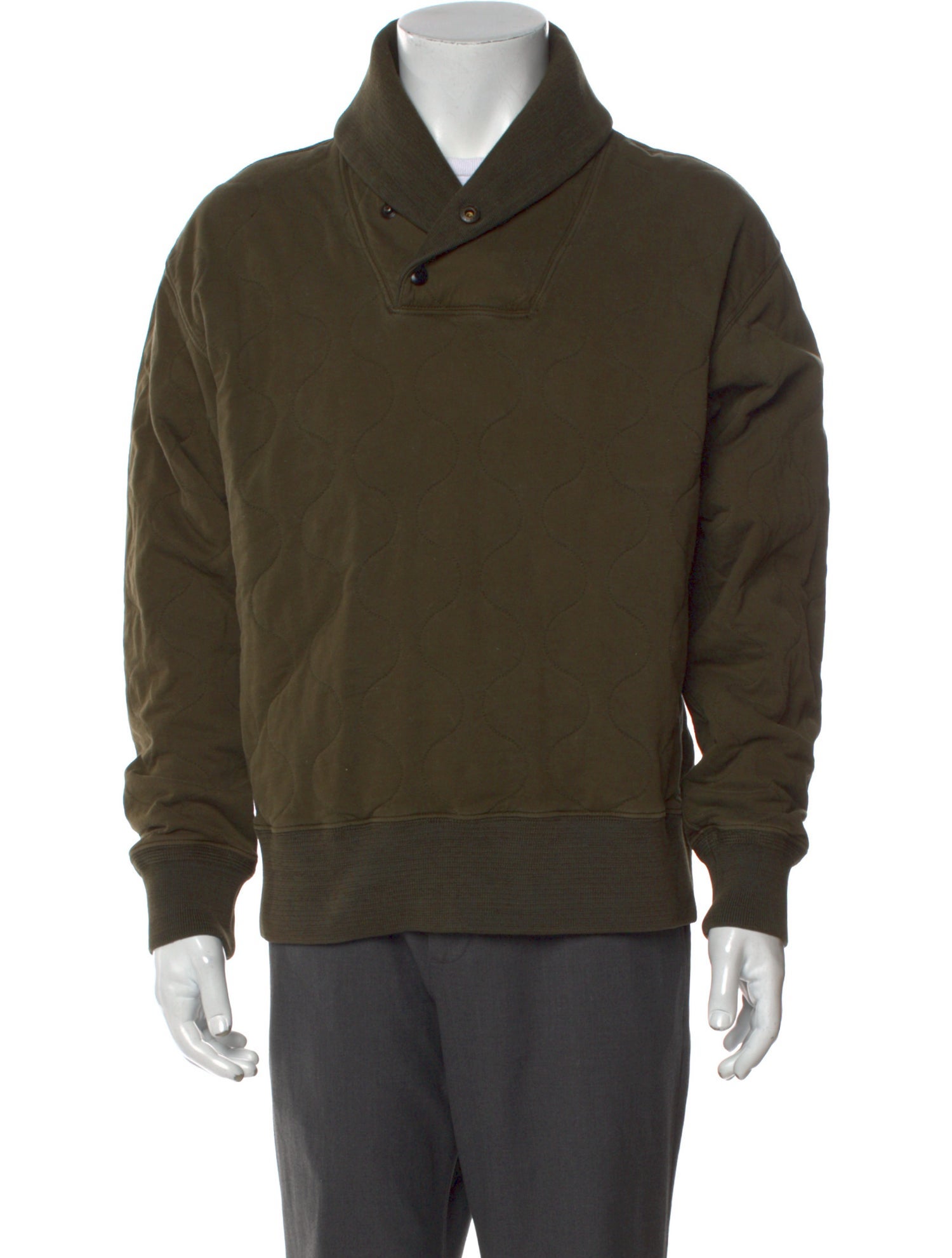 RRL & Co. Collar Long Sleeve Pullover