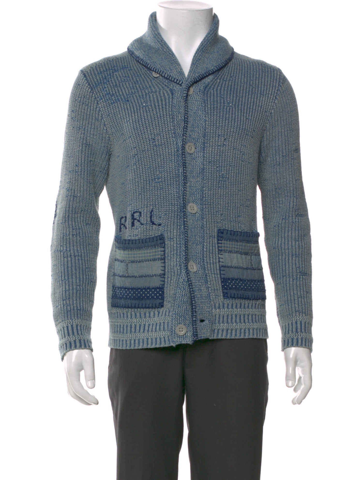 RRL & Co. Mock Neck Long Sleeve Cardigan