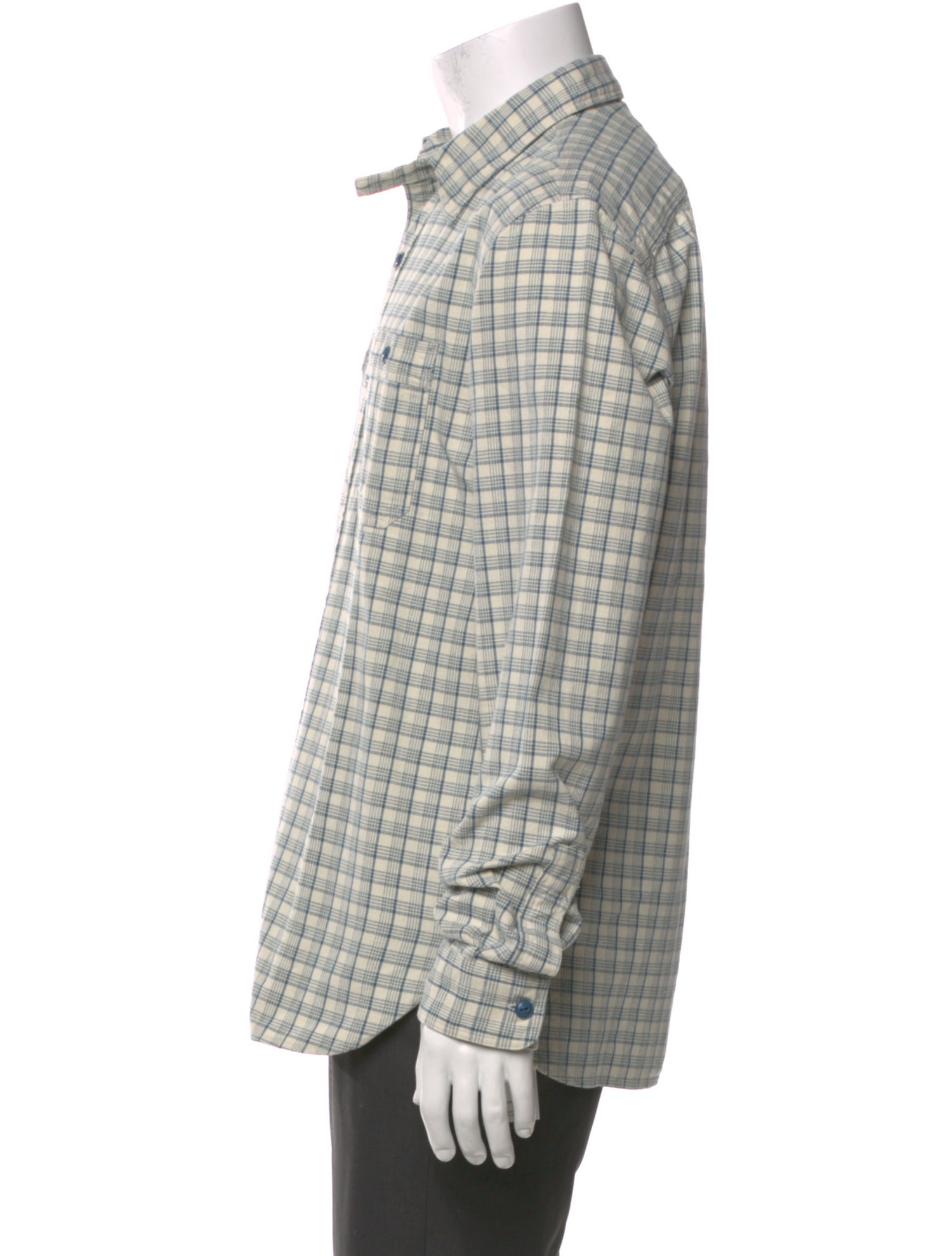 RRL & Co. Plaid Print Long Sleeve Shirt