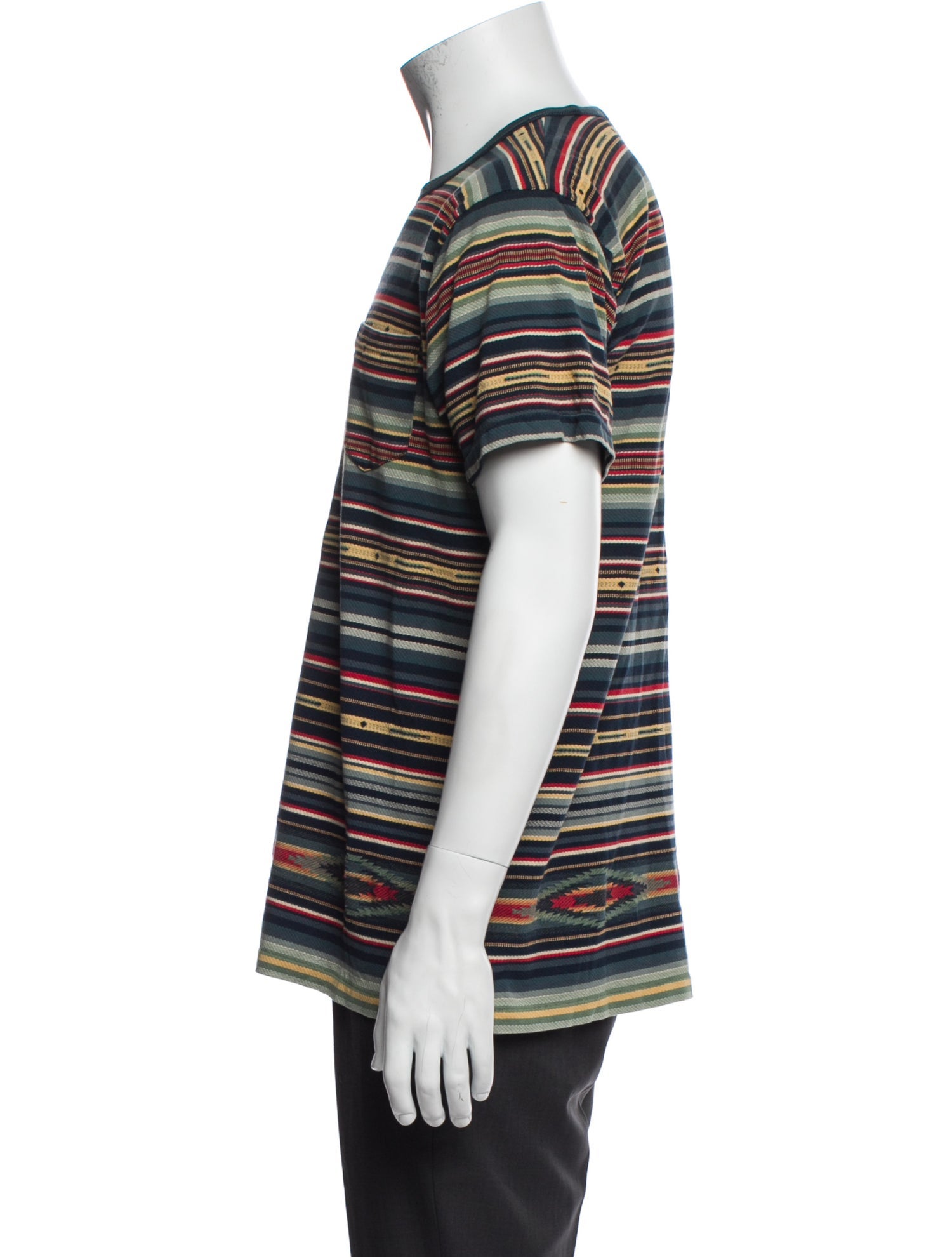 RRL & Co. Striped Short Sleeve Shirt