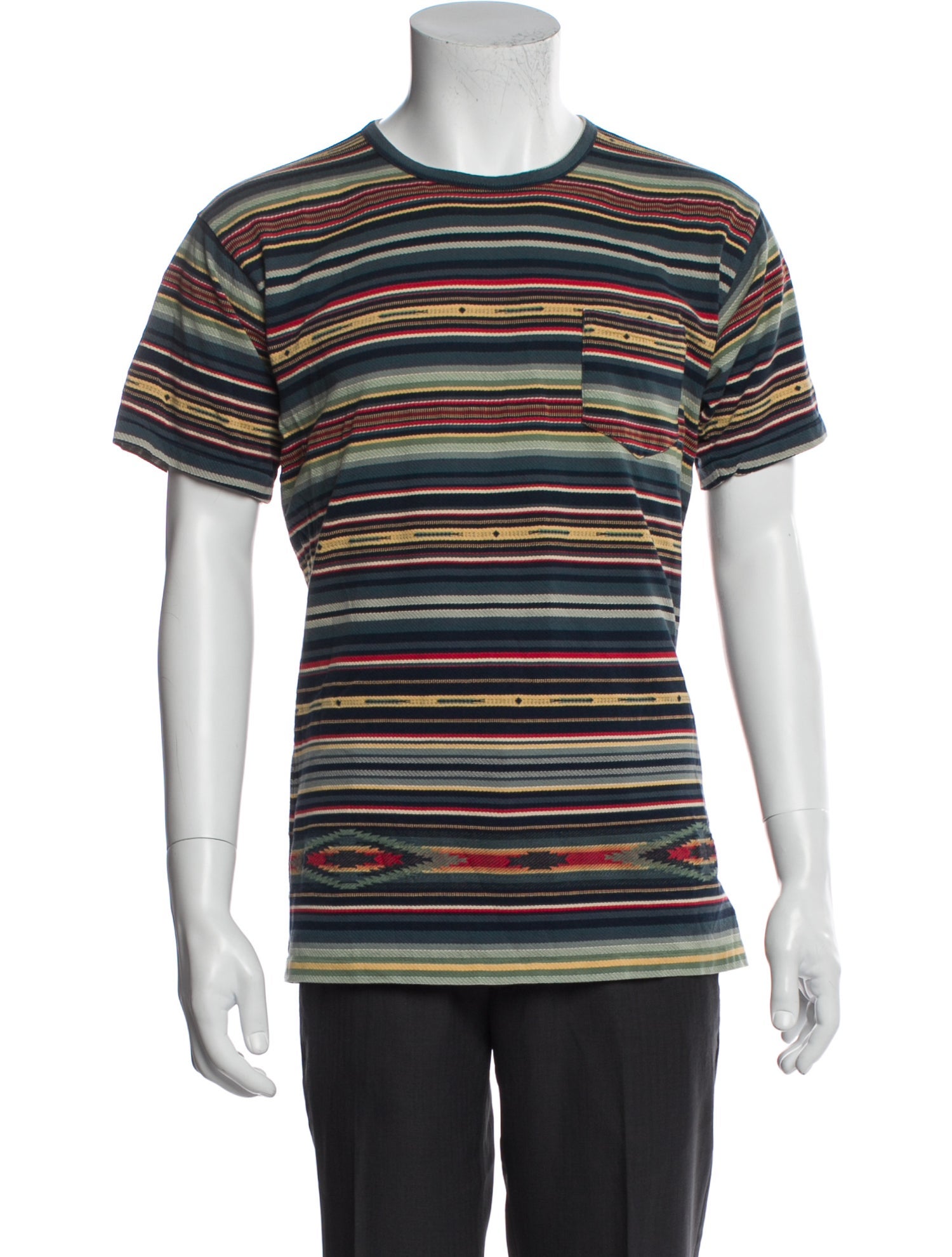 RRL & Co. Striped Short Sleeve Shirt