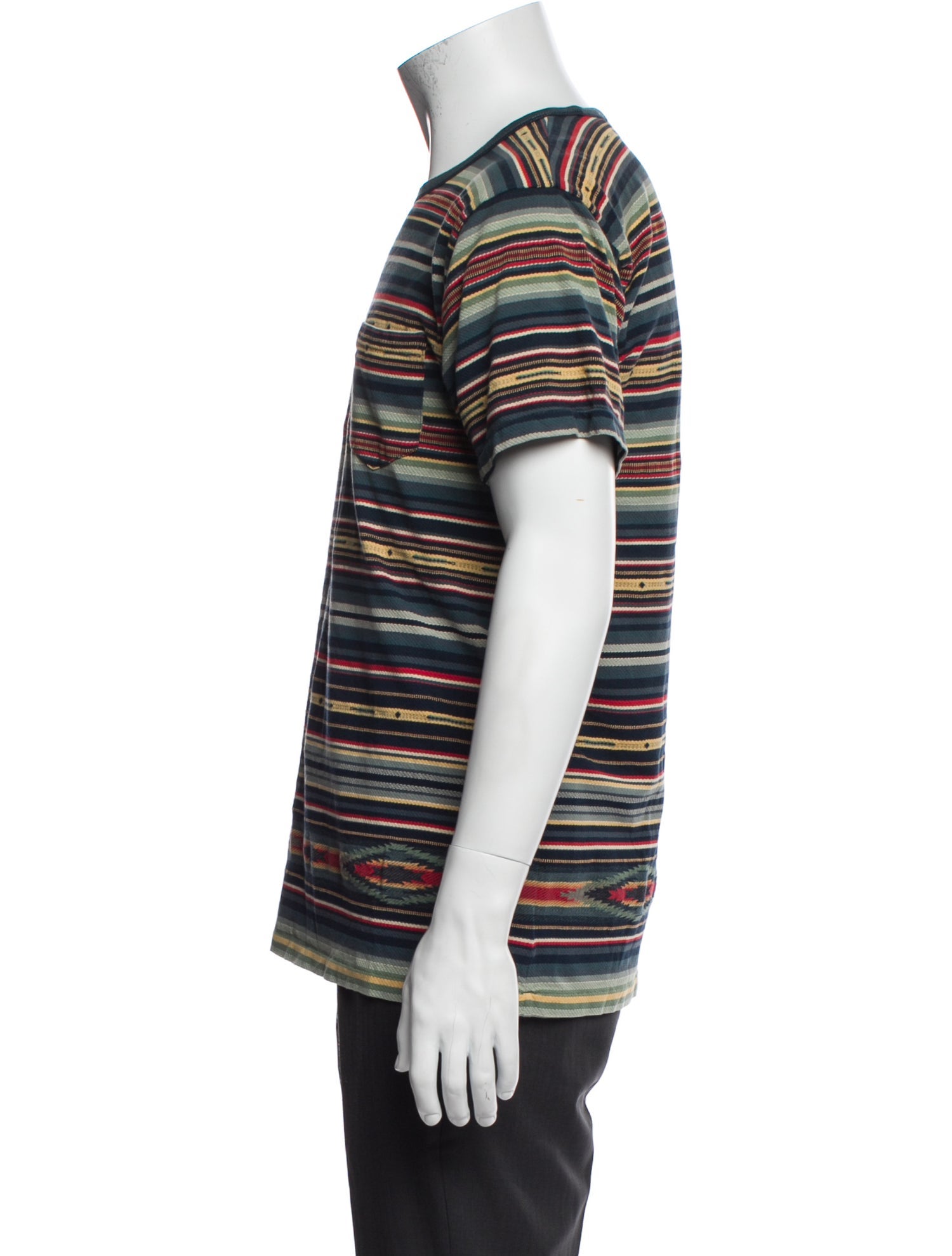 RRL & Co. Striped Short Sleeve Shirt