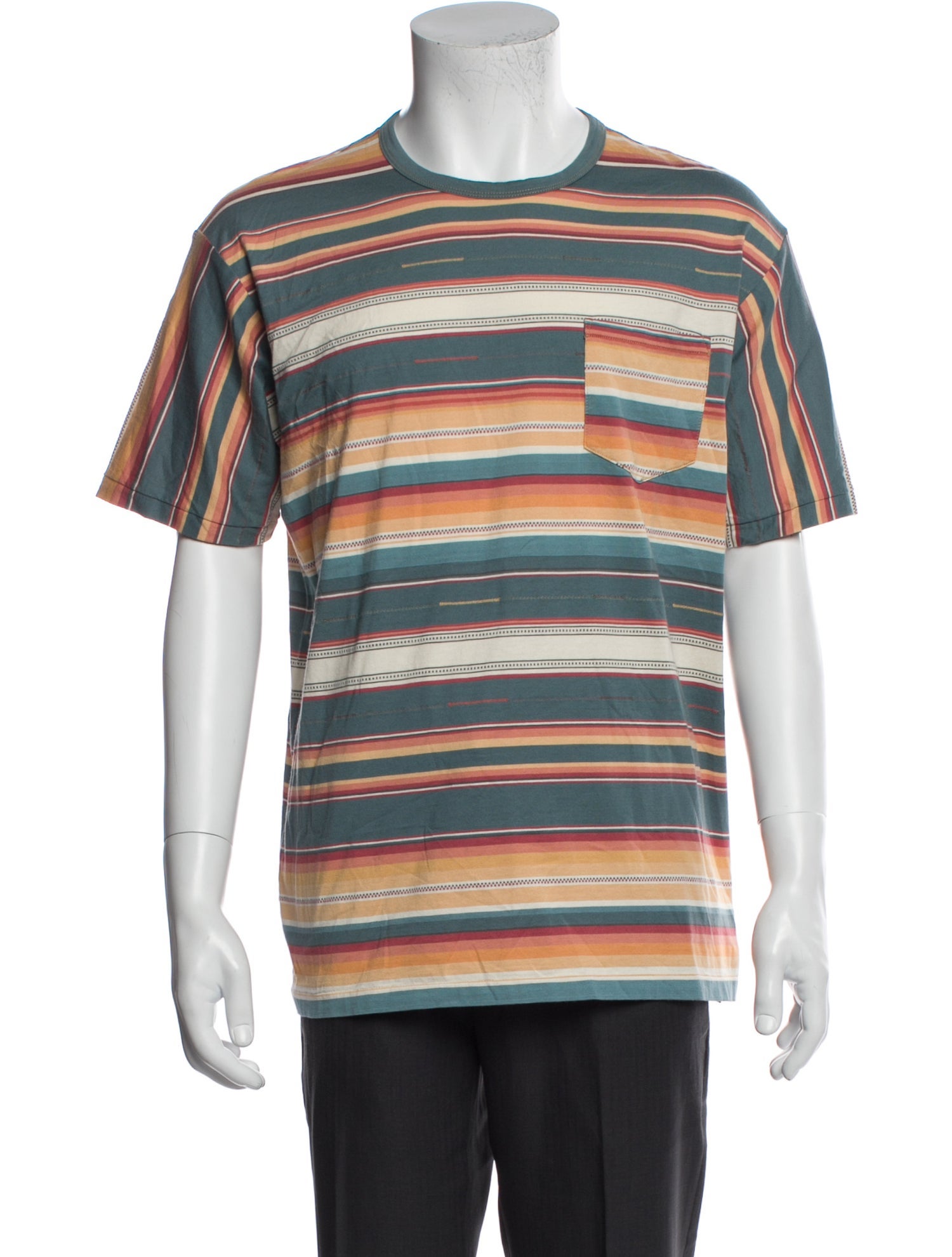 RRL & Co. Striped Short Sleeve Shirt