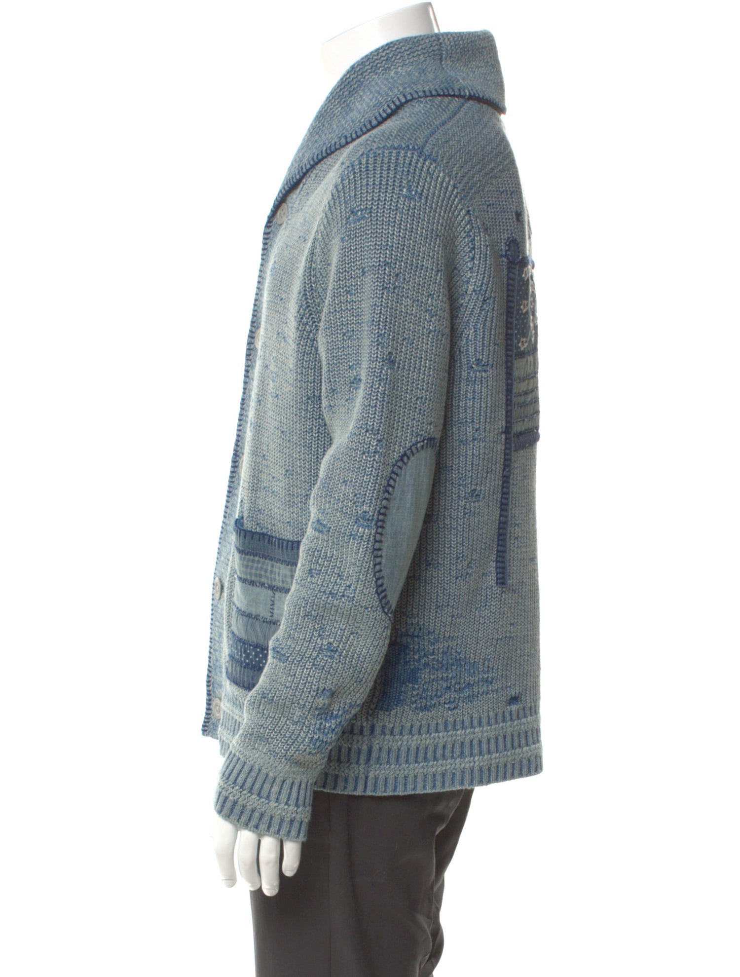 RRL & Co. 2023 Flag Patchwork Cardigan