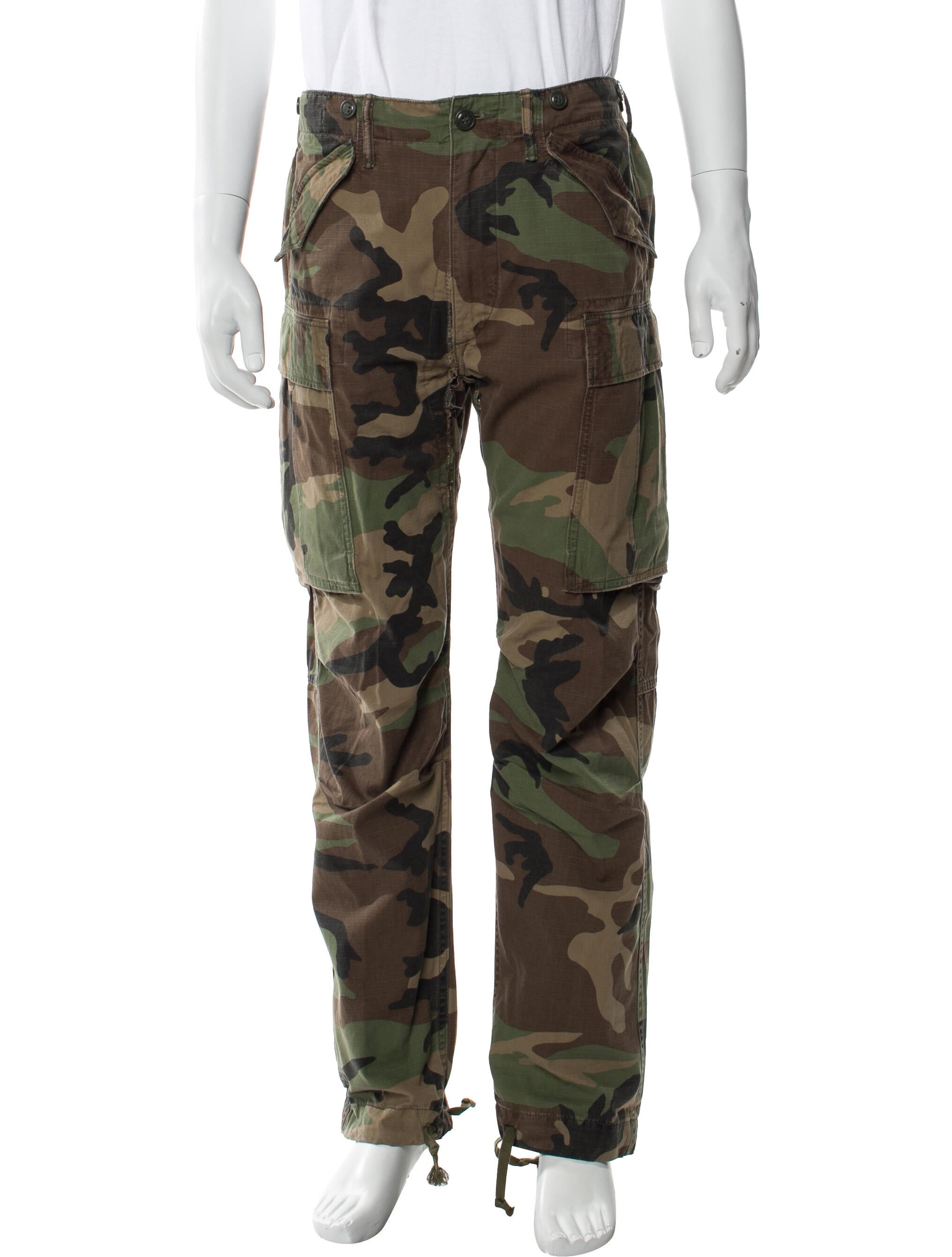 RRL & Co. Camouflage Print Cargo Pants