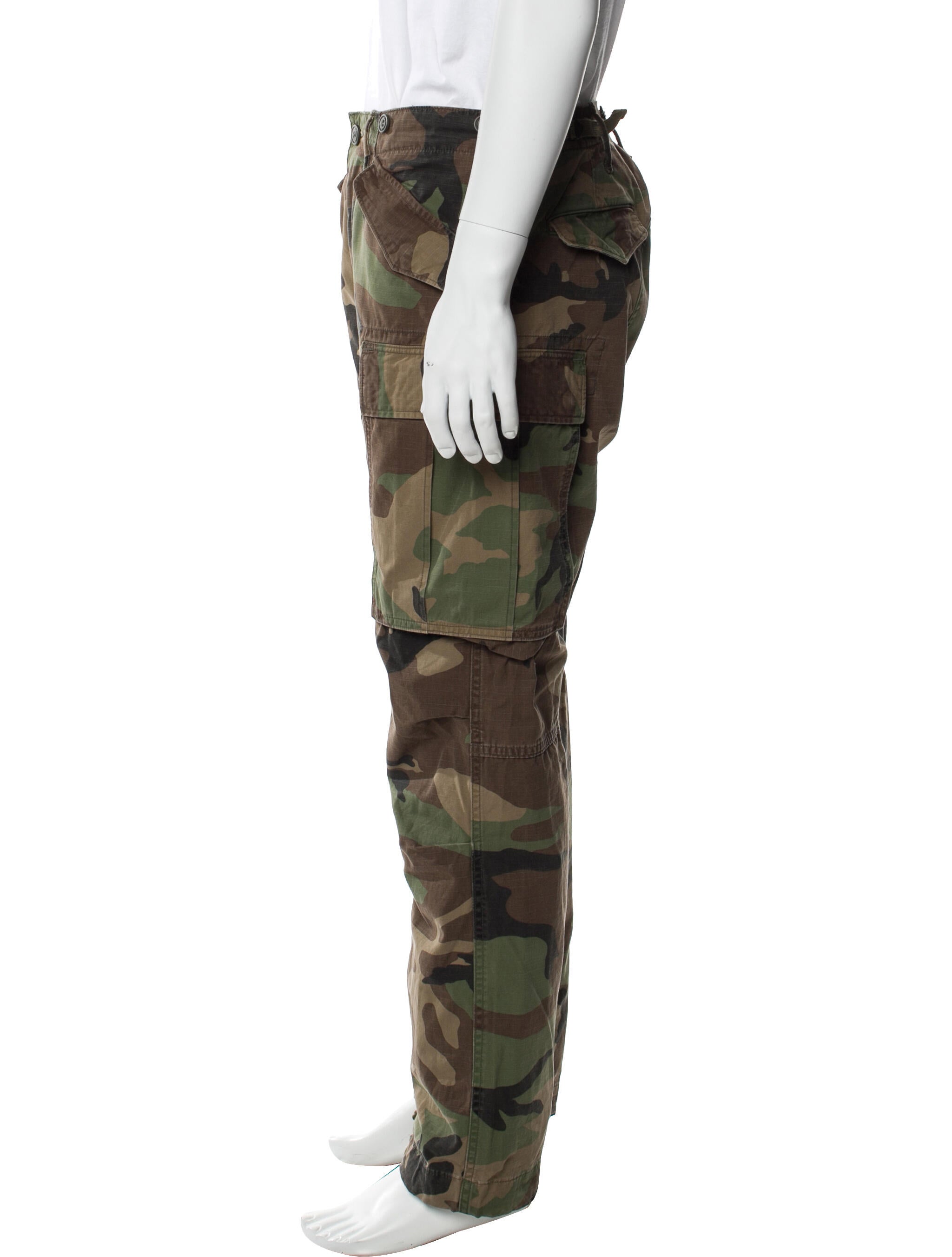 RRL & Co. Camouflage Print Cargo Pants