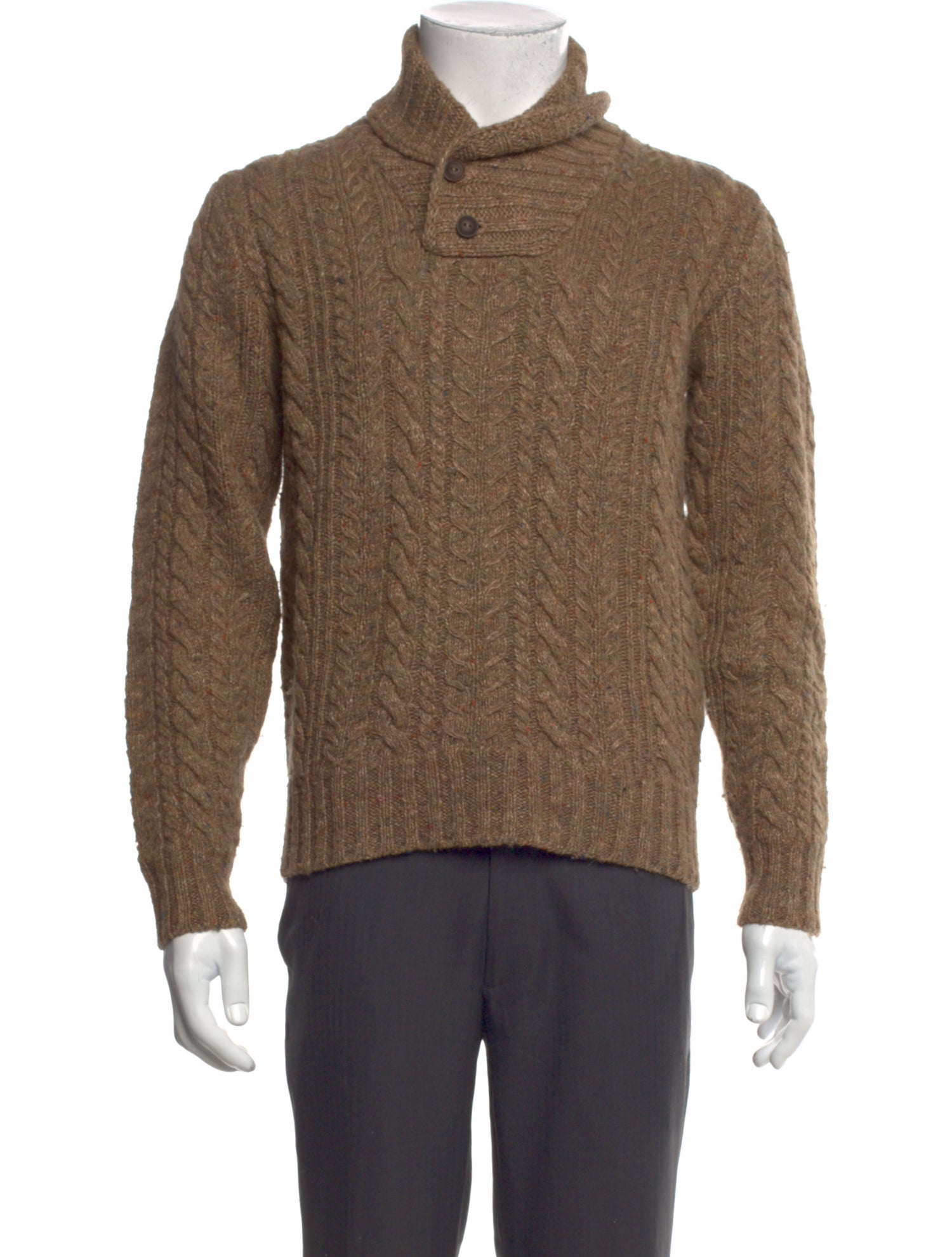 RRL & Co. Turtleneck Long Sleeve Polo Sweater