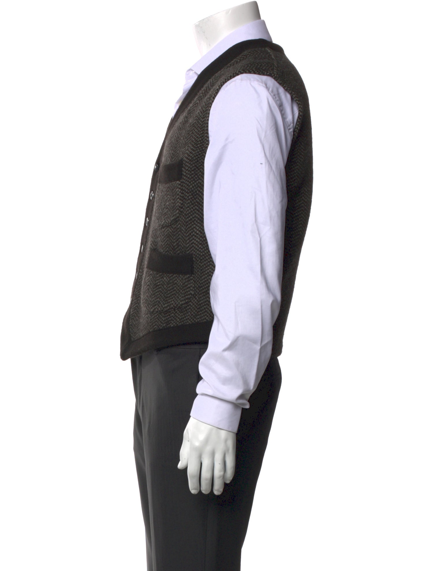 RRL & Co. Wool Colorblock Pattern Sweater Vest