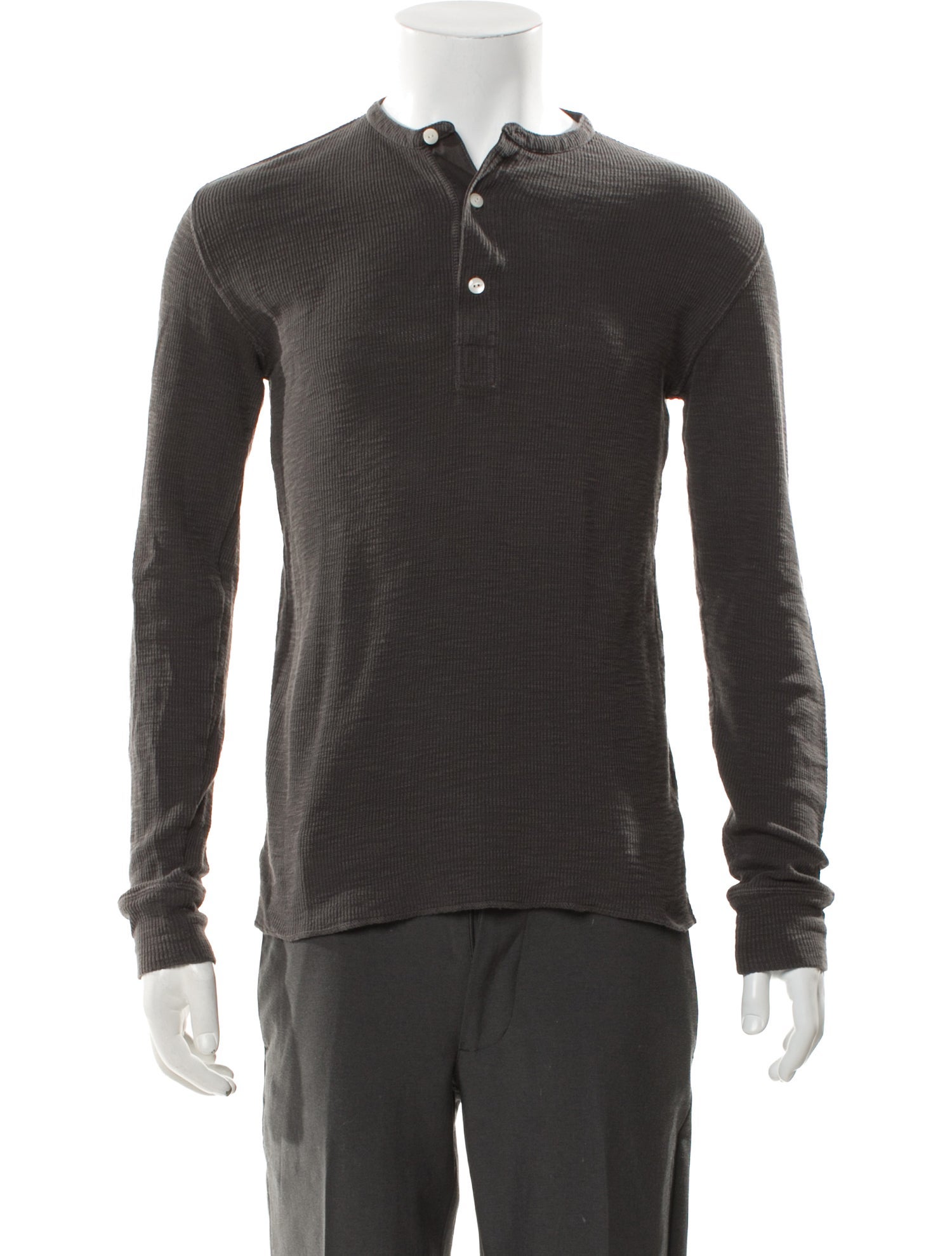 RRL & Co. V-Neck Long Sleeve Polo Shirt