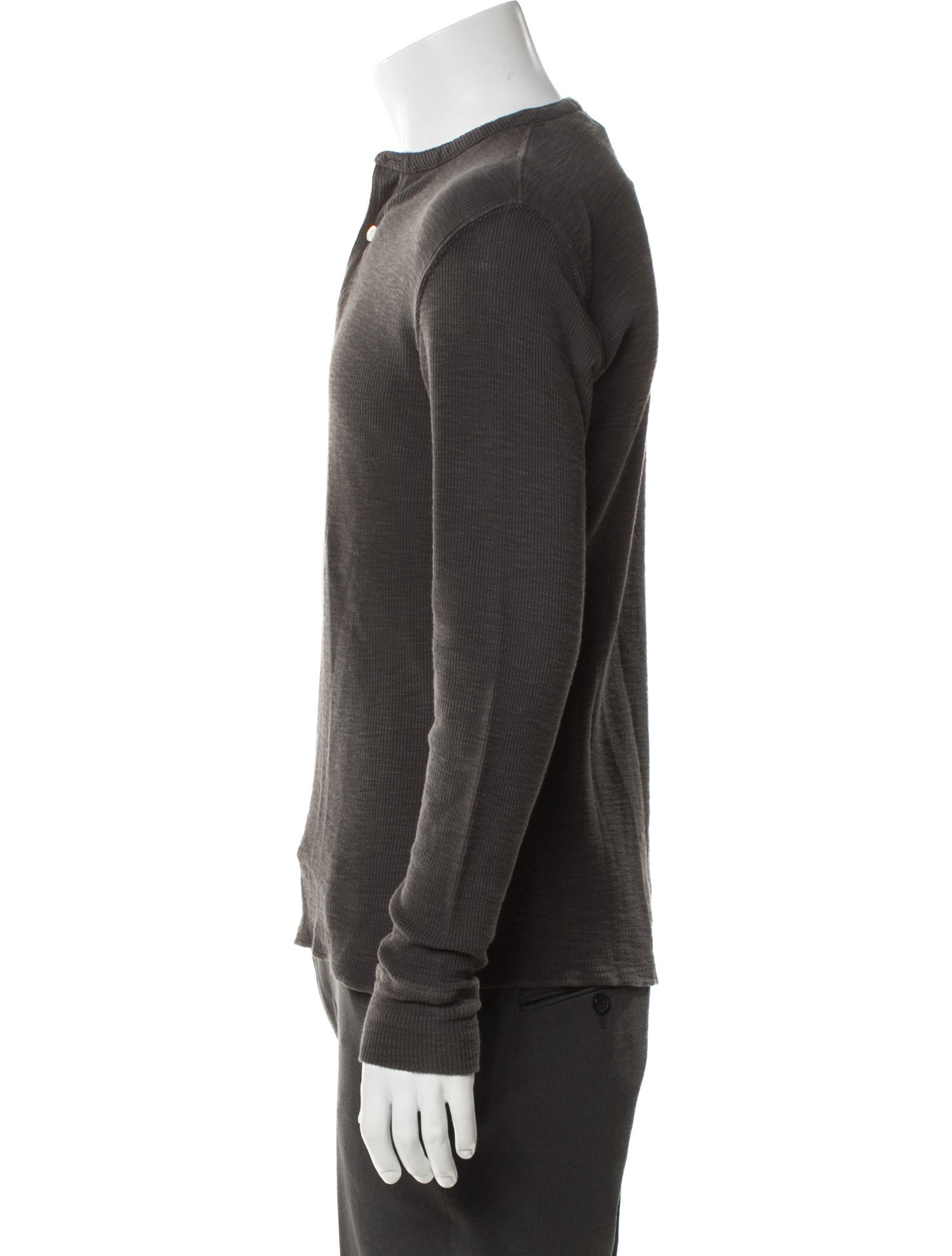 RRL & Co. V-Neck Long Sleeve Polo Shirt