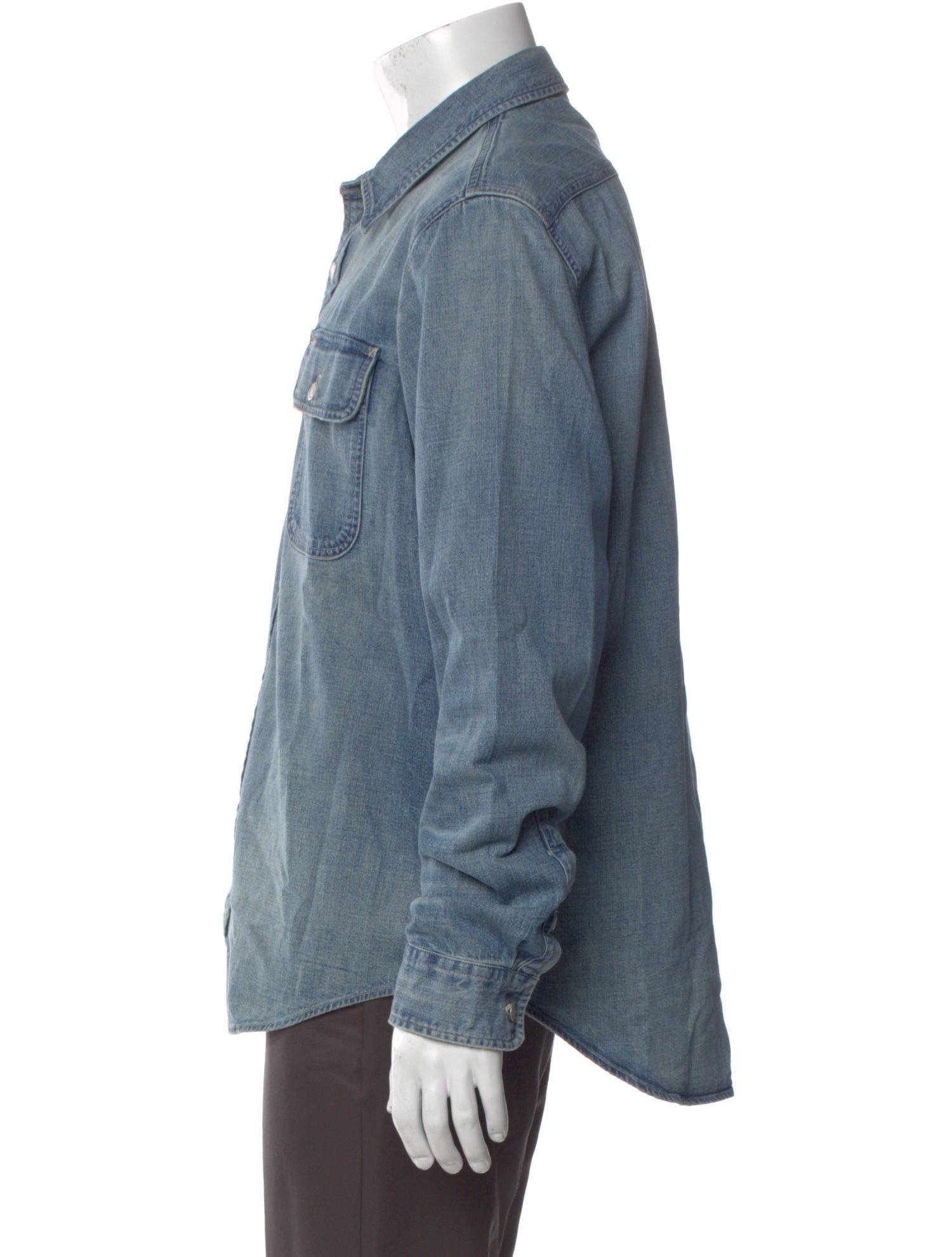 RRL & Co. Long Sleeve Denim Shirt