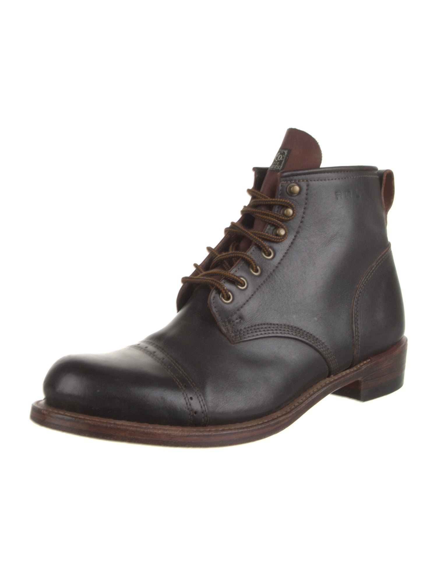 RRL & Co. Leather Lace-Up Boots