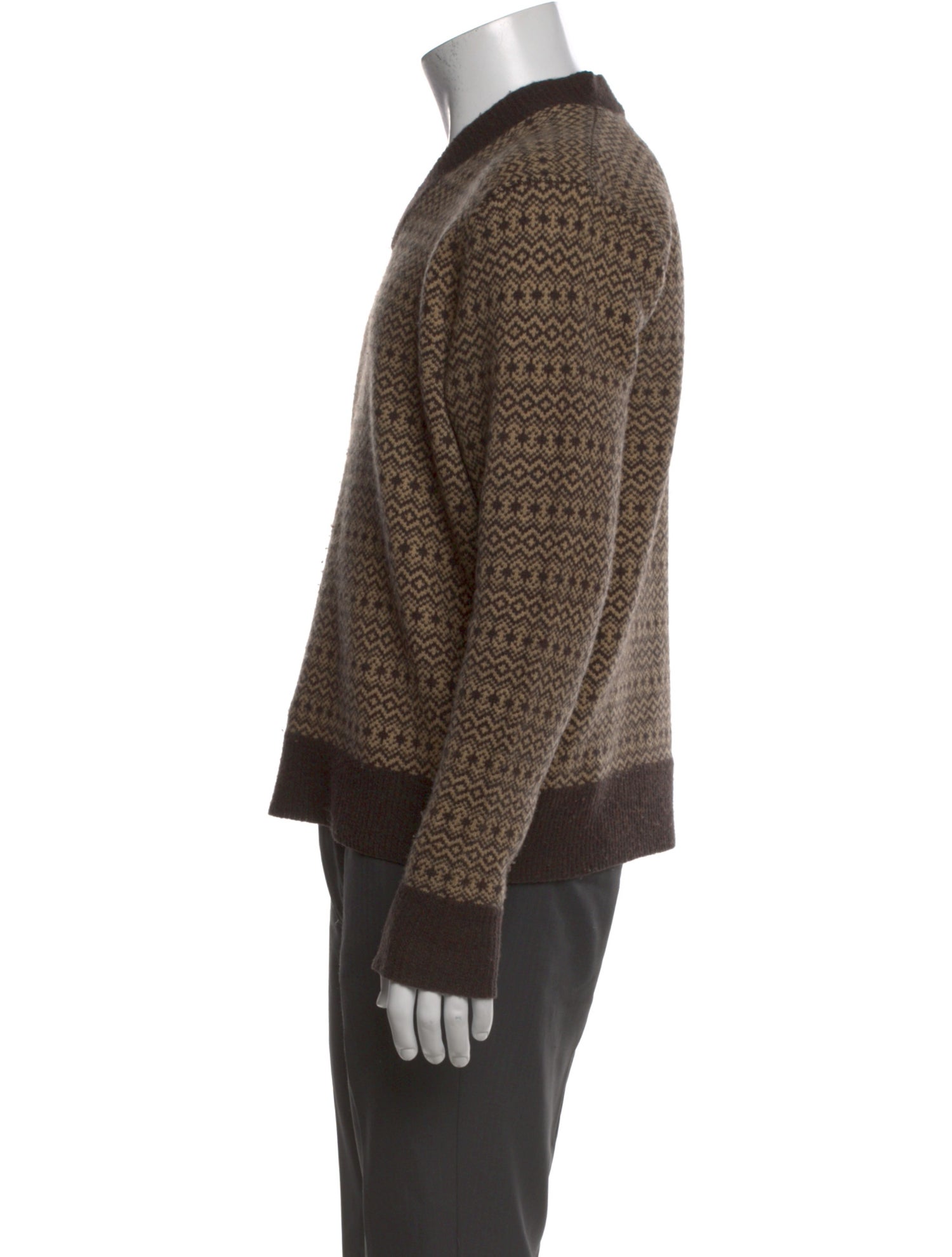 RRL & Co. Lambswool Printed Pullover