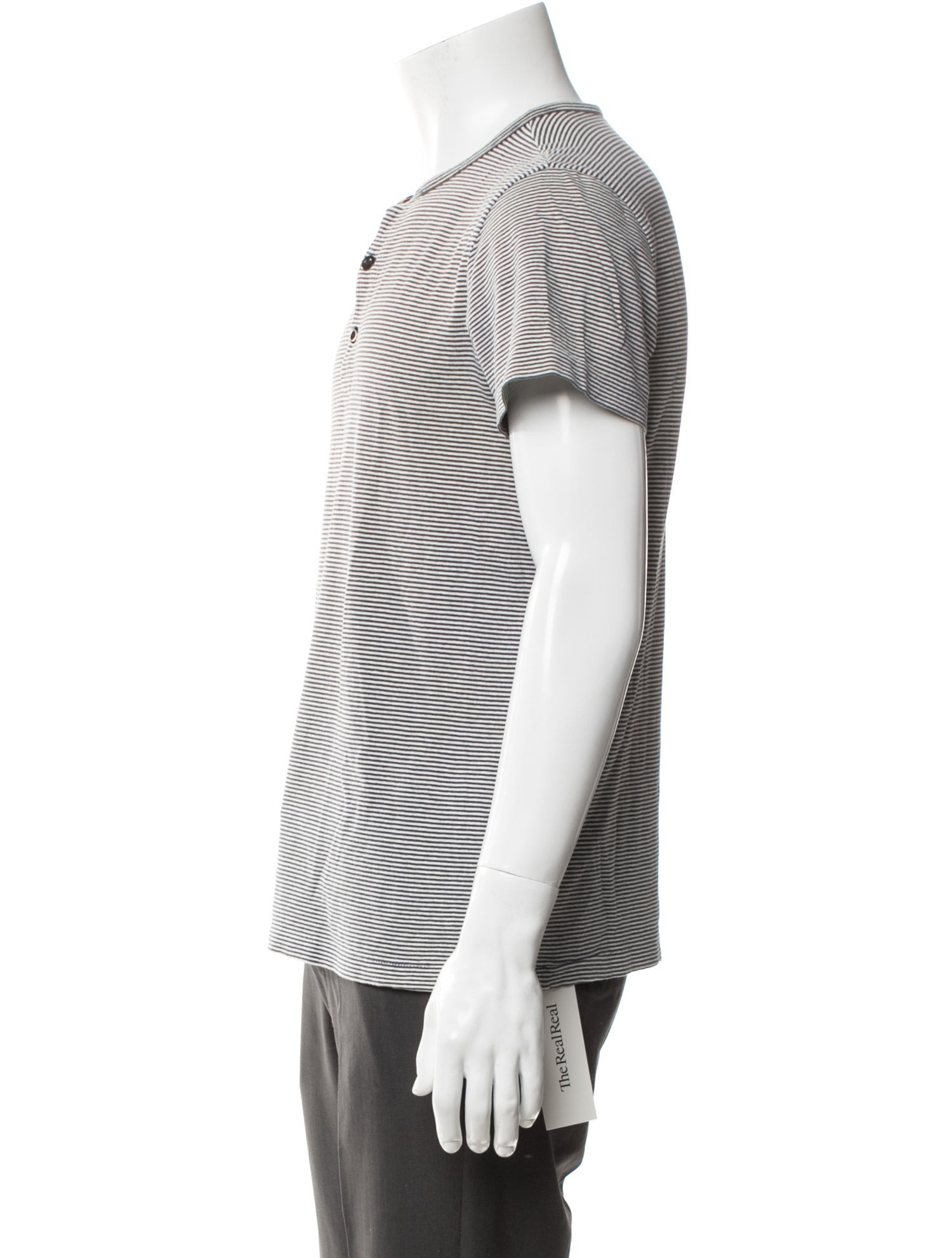 RRL & Co. Striped Scoop Neck T-Shirt