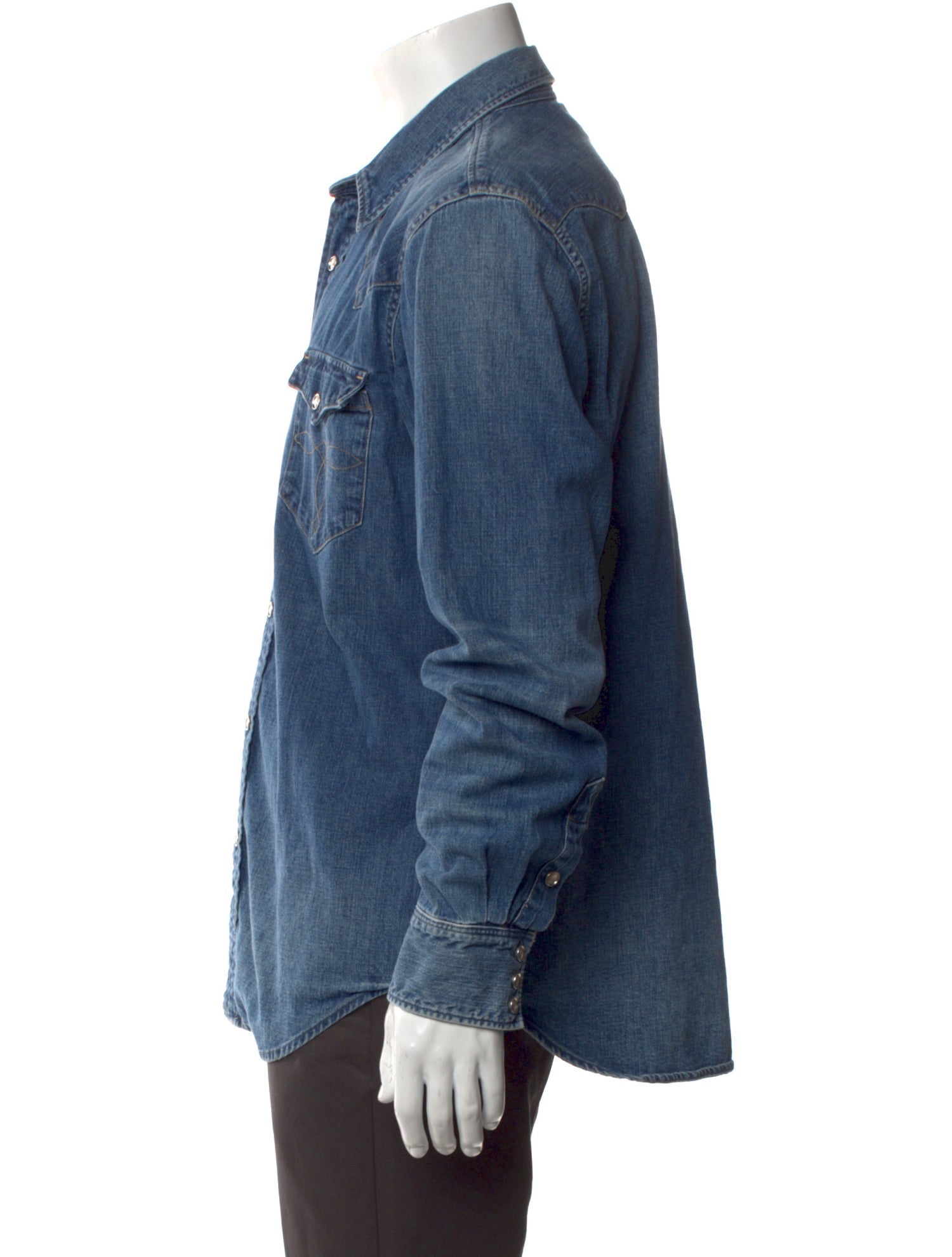 RRL & Co. Long Sleeve Denim Shirt