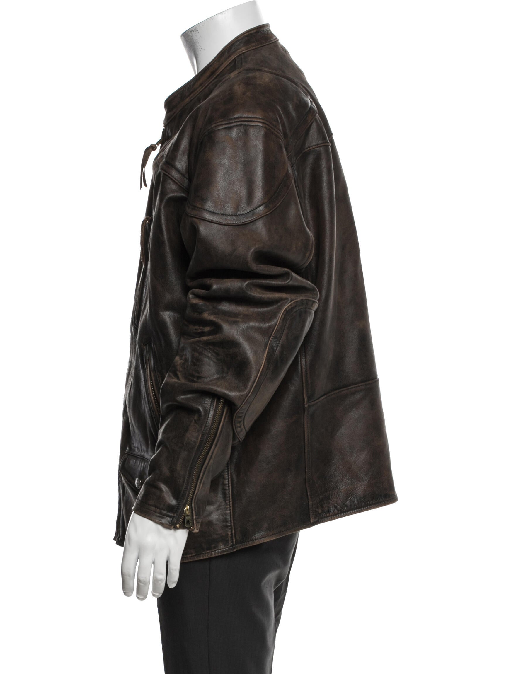 RRL & Co. Leather Moto Jacket
