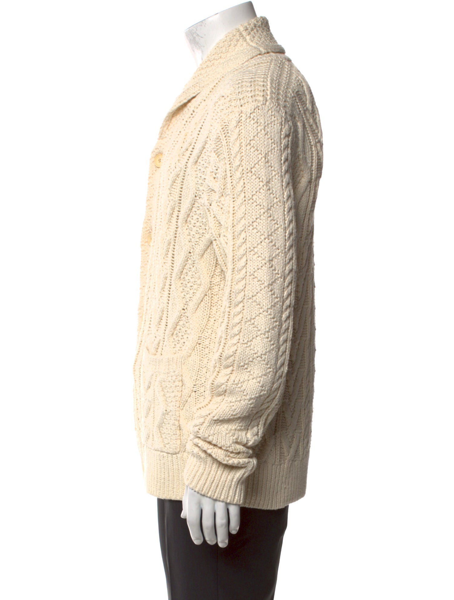 RRL & Co. Tweed Pattern Open Front Cardigan