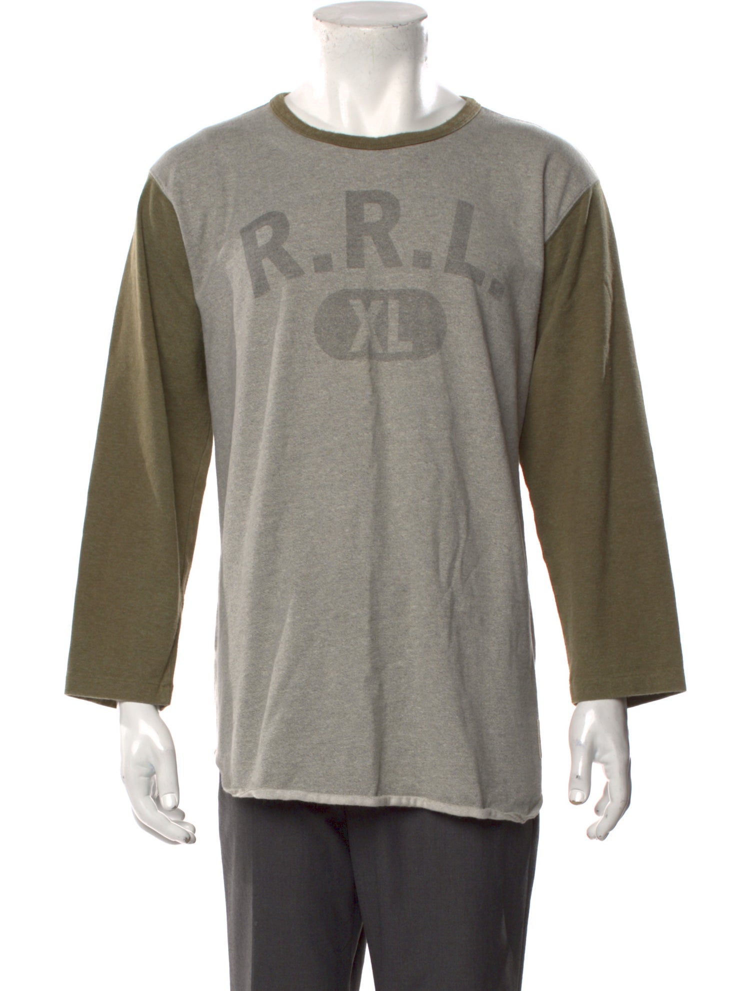 RRL & Co. Graphic Print Crew Neck Sweatshirt