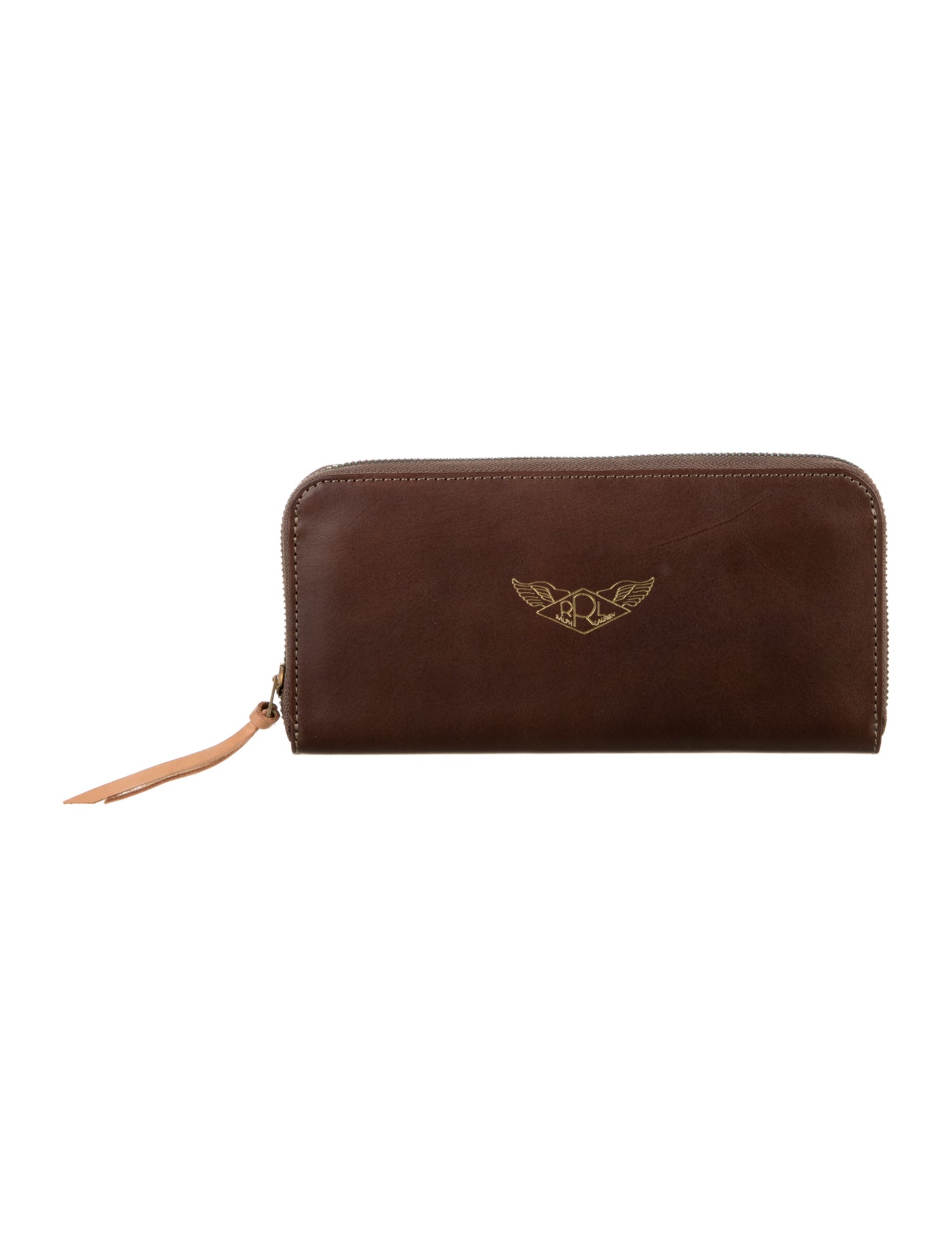 RRL & Co. Leather Graphic Print Wallet
