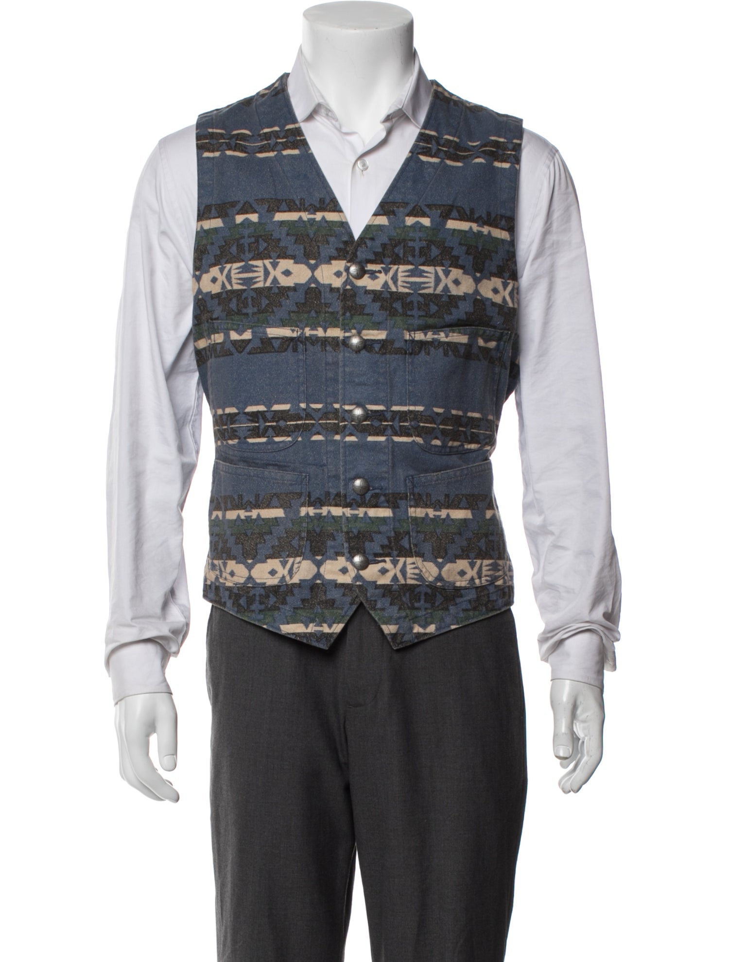 RRL & Co. Patterned Vest
