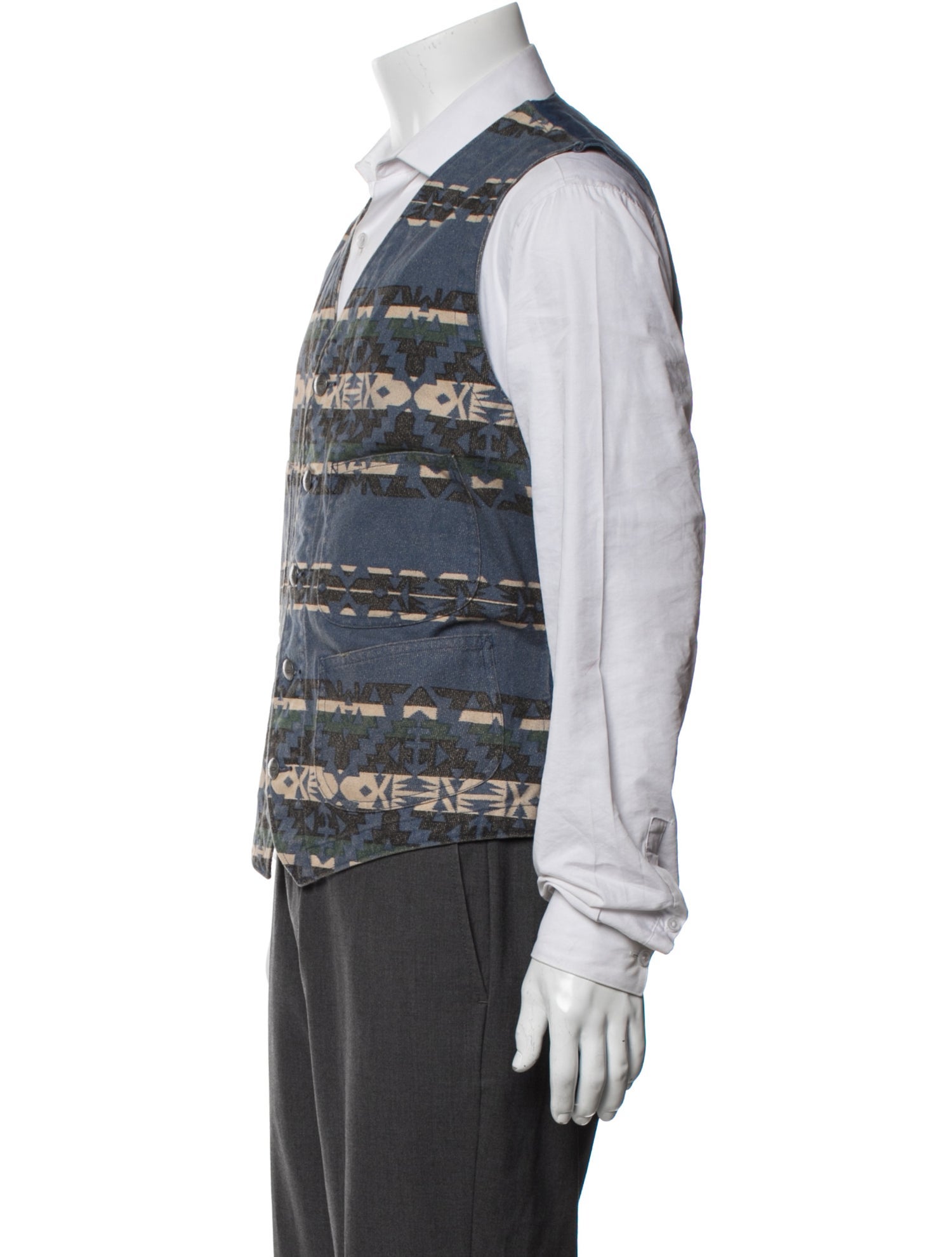 RRL & Co. Patterned Vest