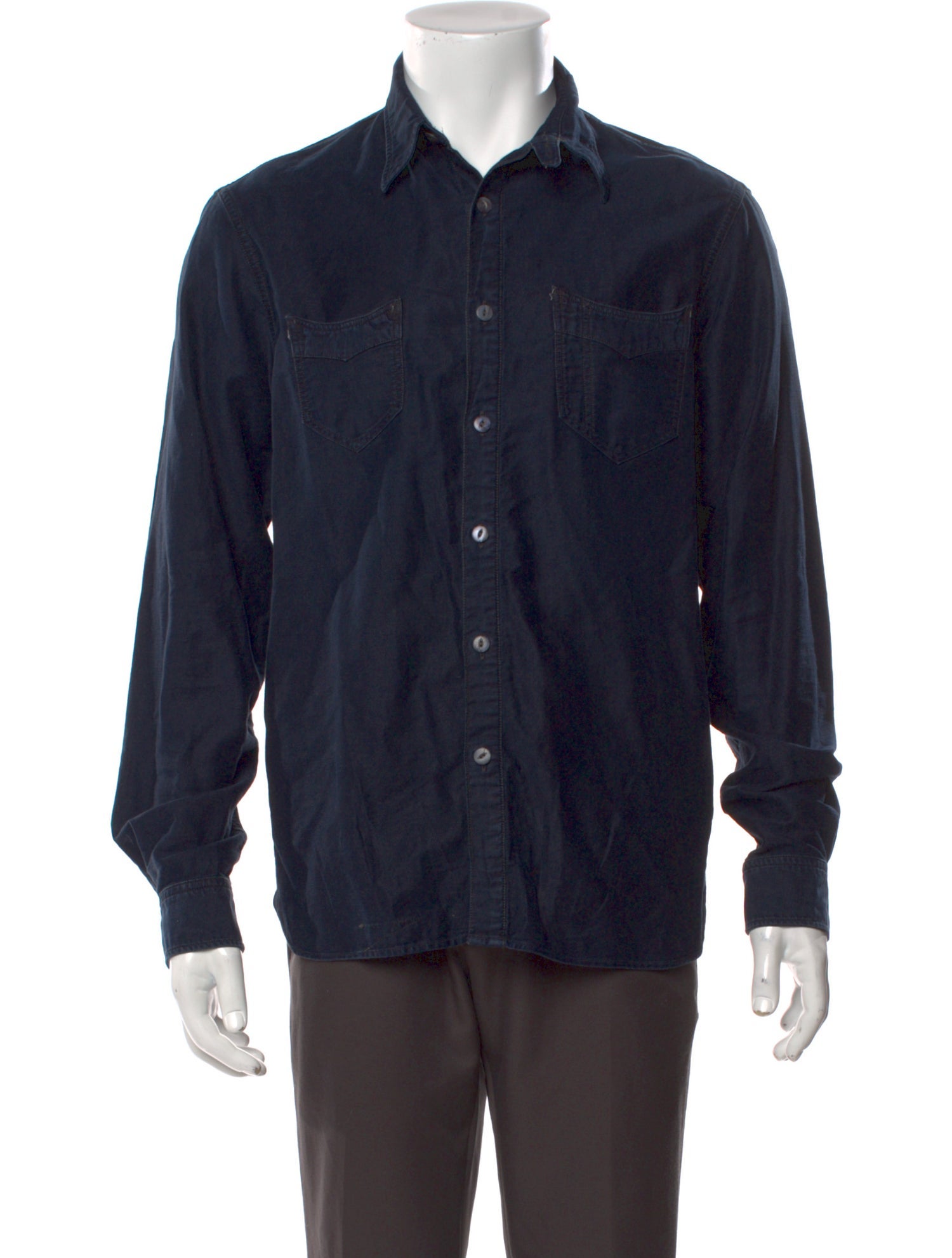 Raf Simons 2018 Carry Over Denim Shirt Denim Shirt - Black Casual