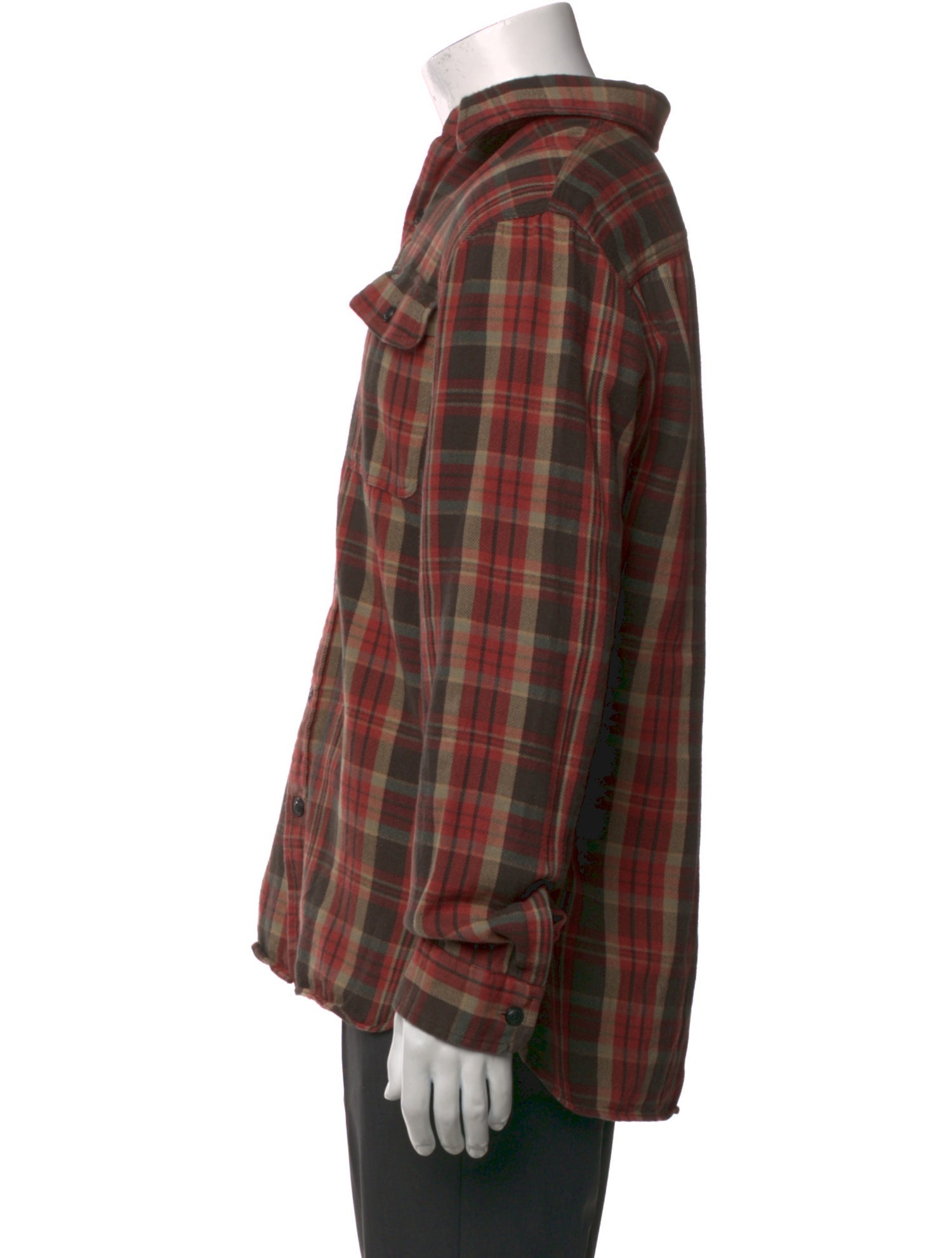 RRL & Co. Plaid Print Long Sleeve Shirt