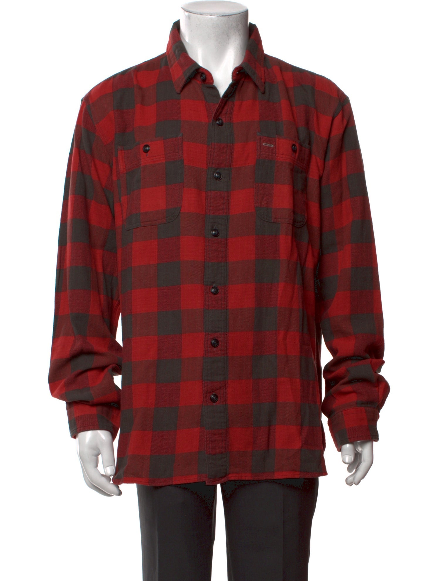 RRL & Co. Plaid Print Long Sleeve Shirt