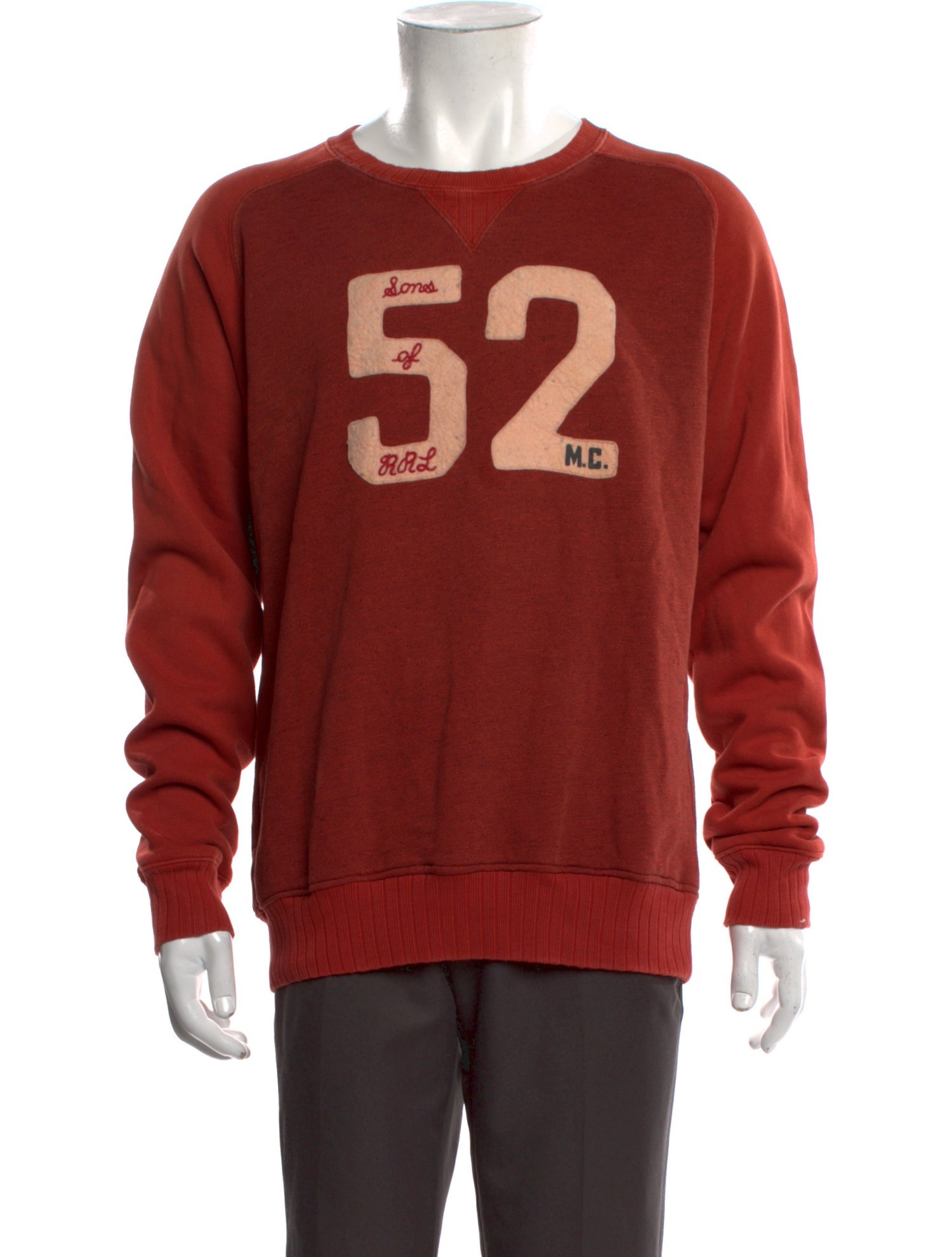 RRL & Co. Graphic Print Crew Neck Pullover