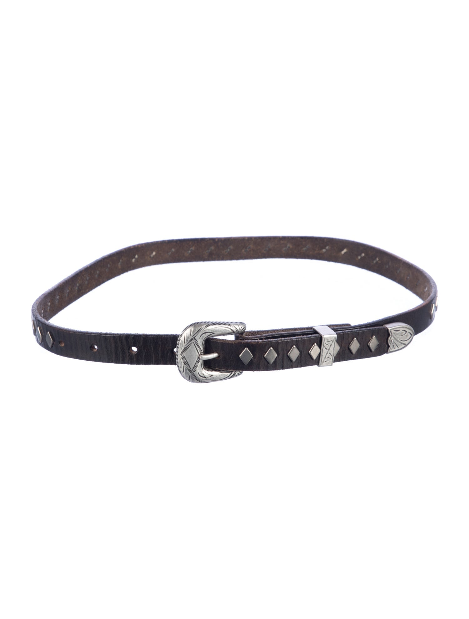 RRL & Co. Skinny Leather Belt