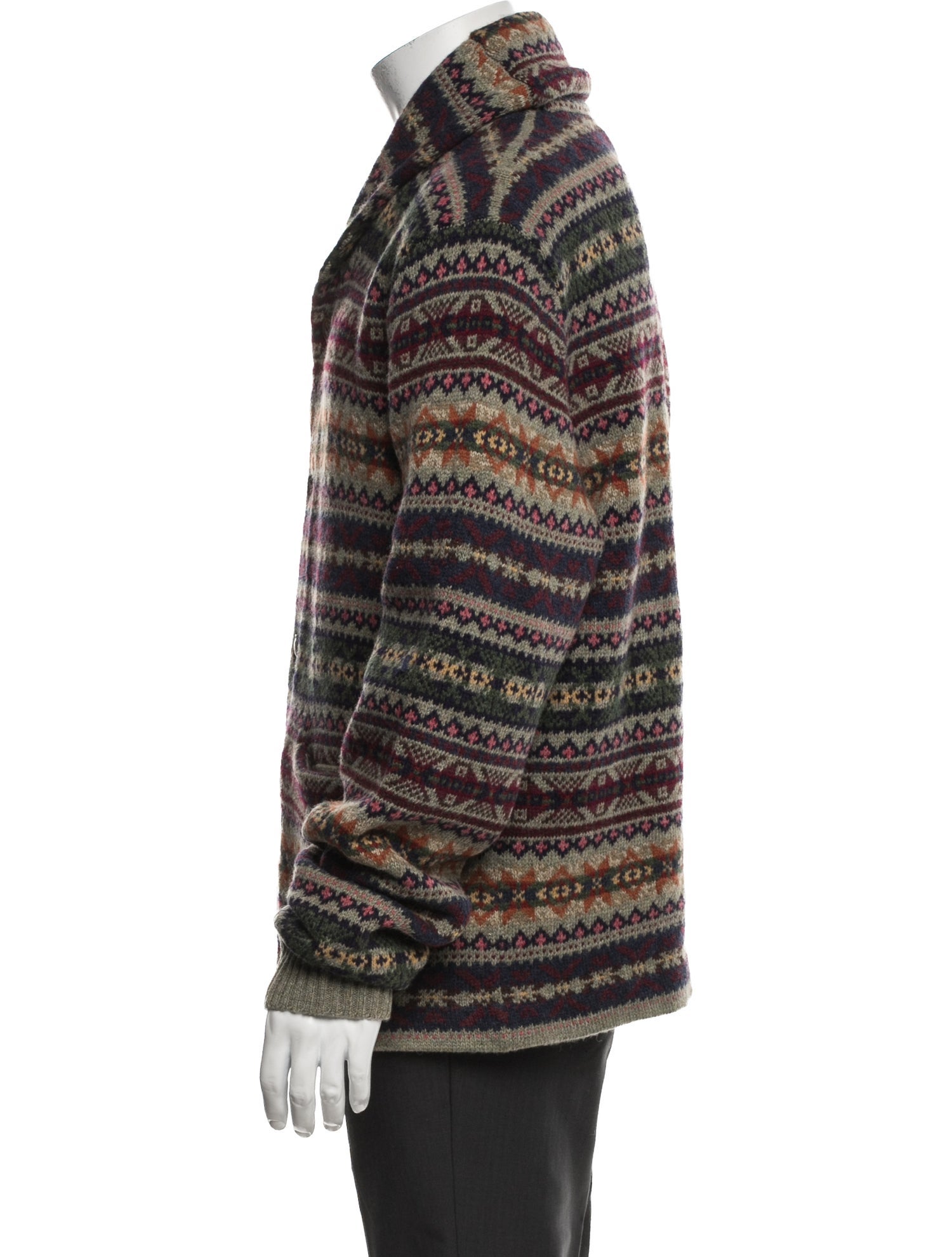 RRL & Co. Wool Patterned Cardigan