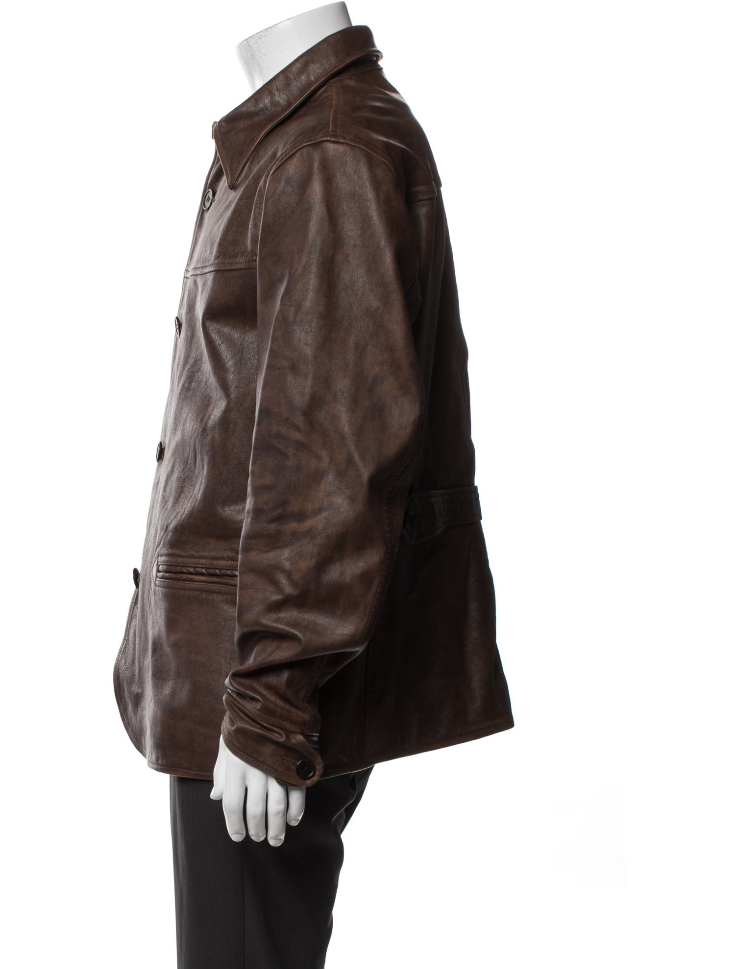 marco pierguidi　ラムレザージャケット　イタリア製　Y2K Marco Pierguidi Leather Jacket - Brown Outerwear, Clothing