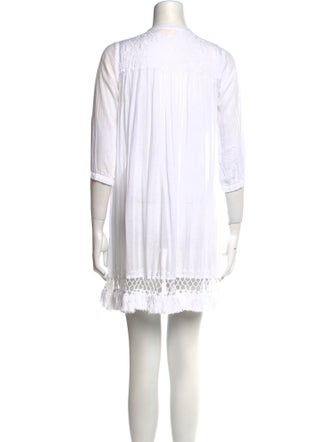 Roller Rabbit Tie Neck Mini Dress