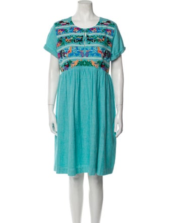 Roller Rabbit Scoop Neck Knee-Length Dress