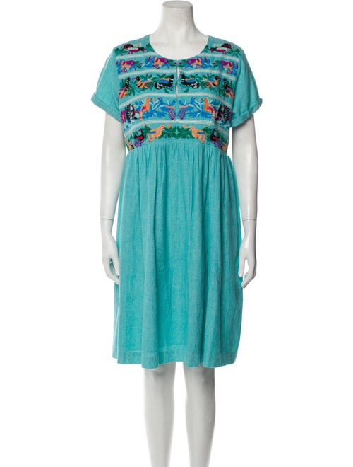 Roller Rabbit Scoop Neck Knee-Length Dress