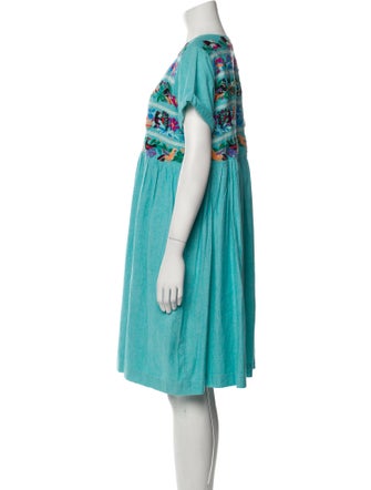 Roller Rabbit Scoop Neck Knee-Length Dress