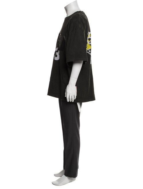 RRR123 Graphic Print Crew Neck T-Shirt