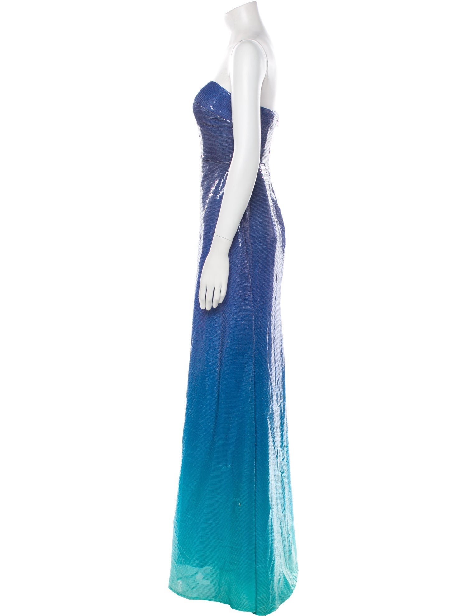 Rene Ruiz Strapless Long Dress