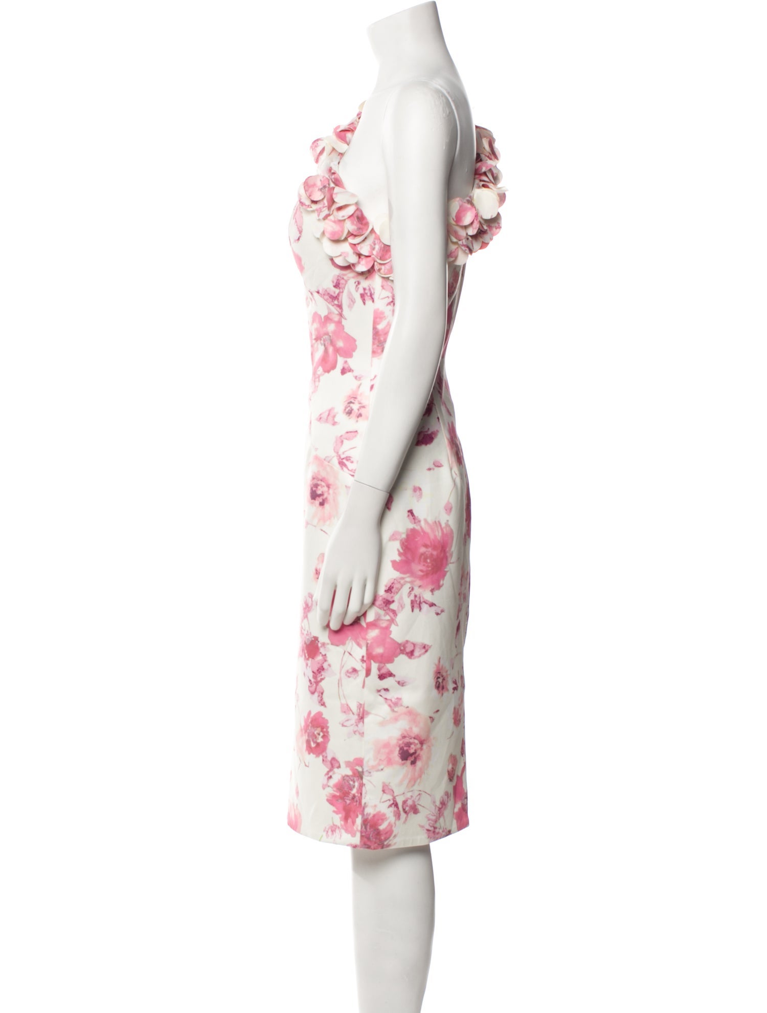 Rene Ruiz Floral Print Midi Length Dress w/ Tags