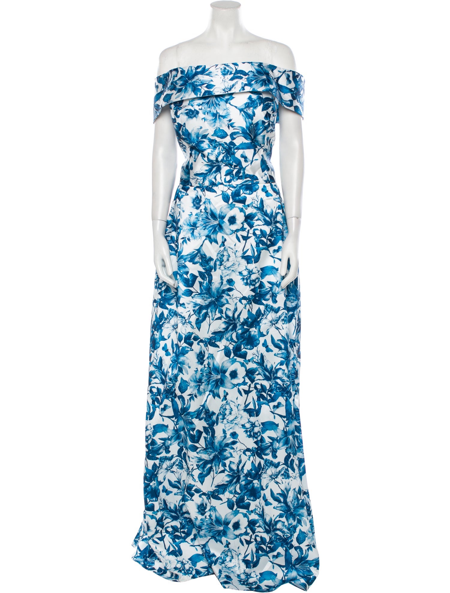 Rene Ruiz Floral Print Long Dress w/ Tags