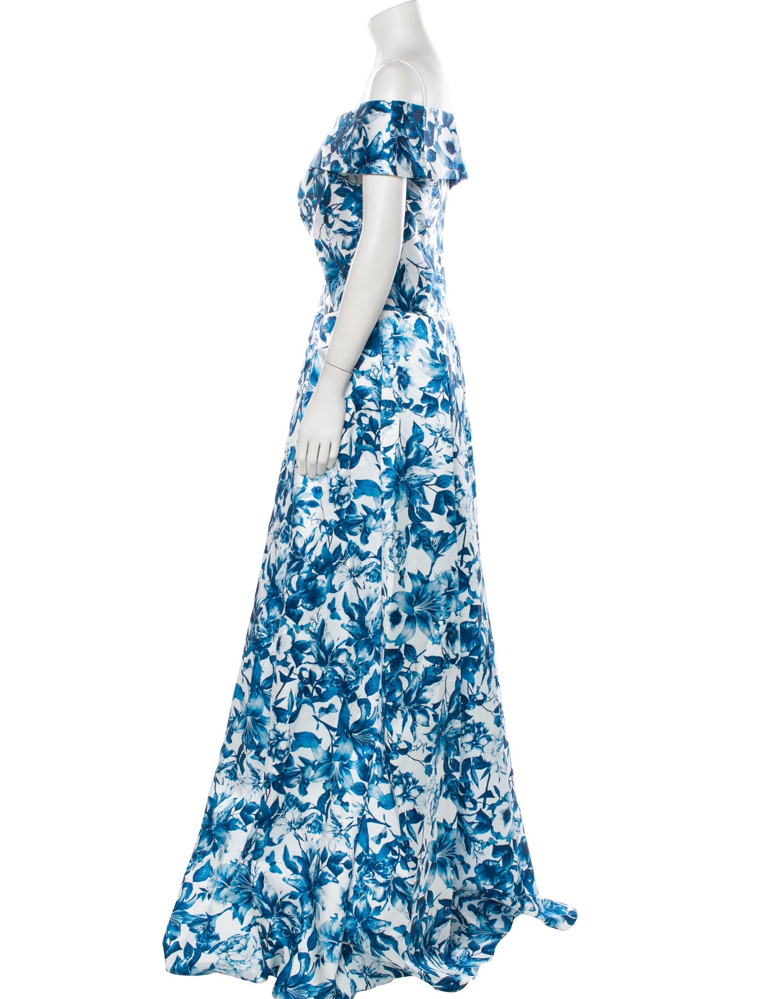 Rene Ruiz Floral Print Long Dress w/ Tags