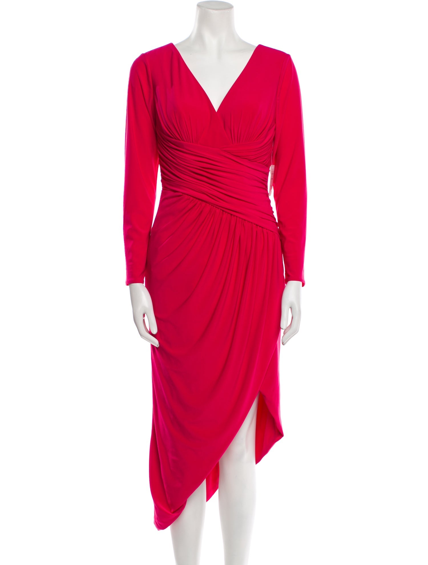 Rene Ruiz V-Neck Midi Length Dress