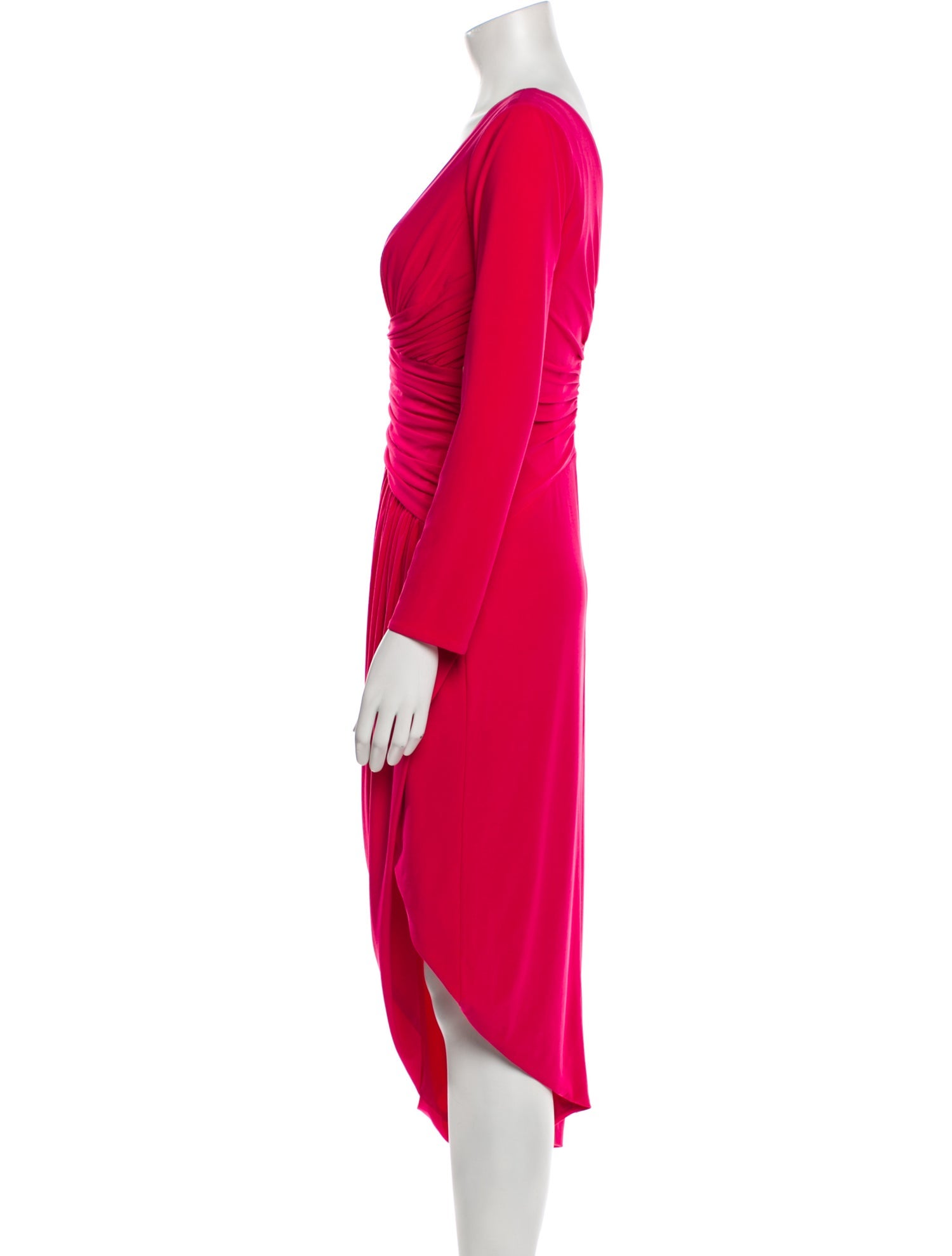 Rene Ruiz V-Neck Midi Length Dress